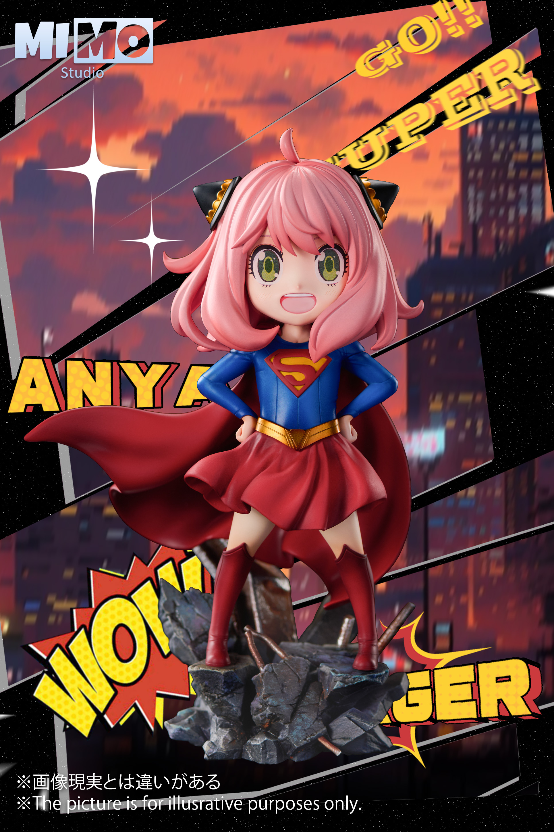 SPY X FAMILY-Anya COS Superman Statue GK, Mimo Studio, Pre-sale