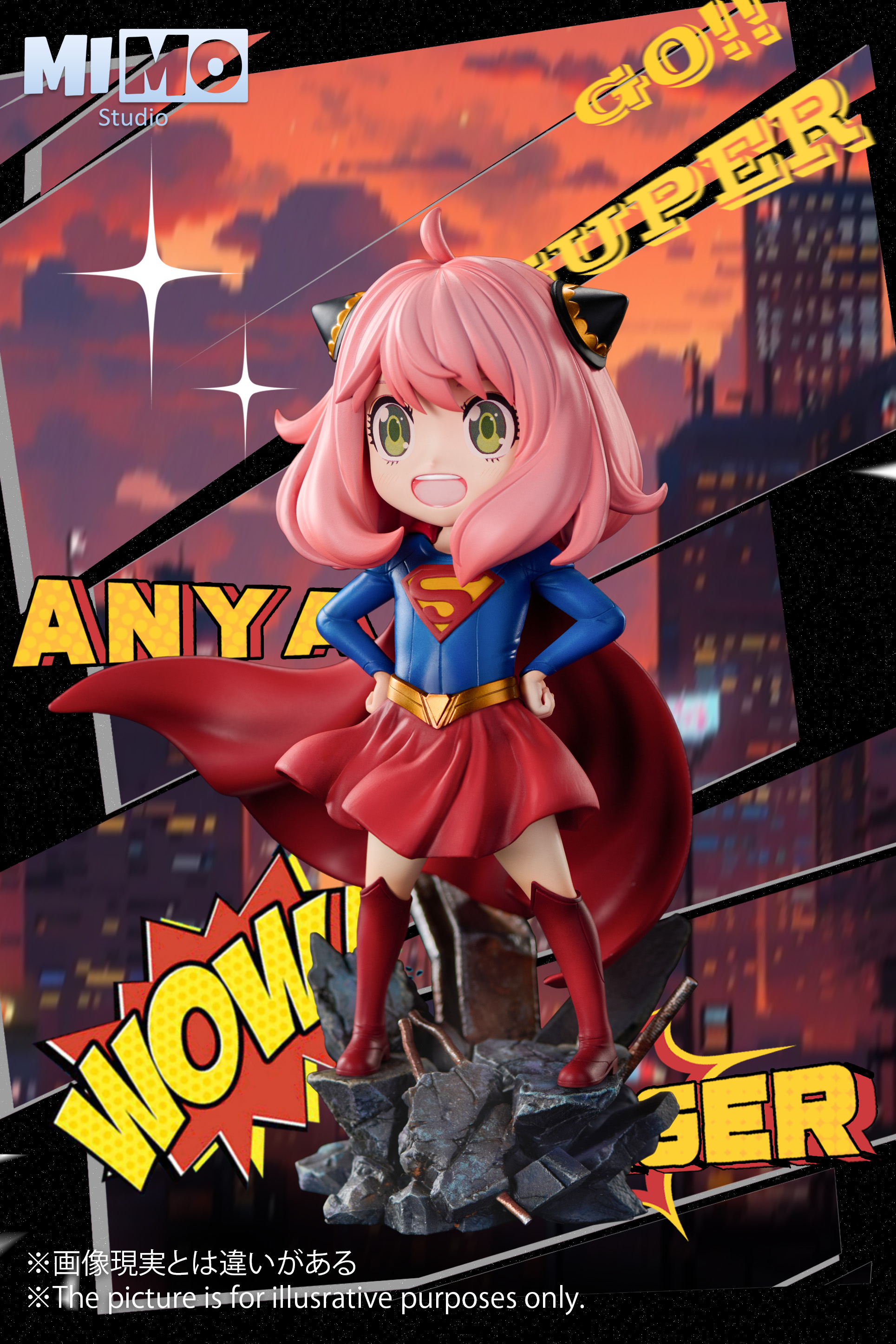 SPY X FAMILY-Anya COS Superman Statue GK, Mimo Studio, Pre-sale