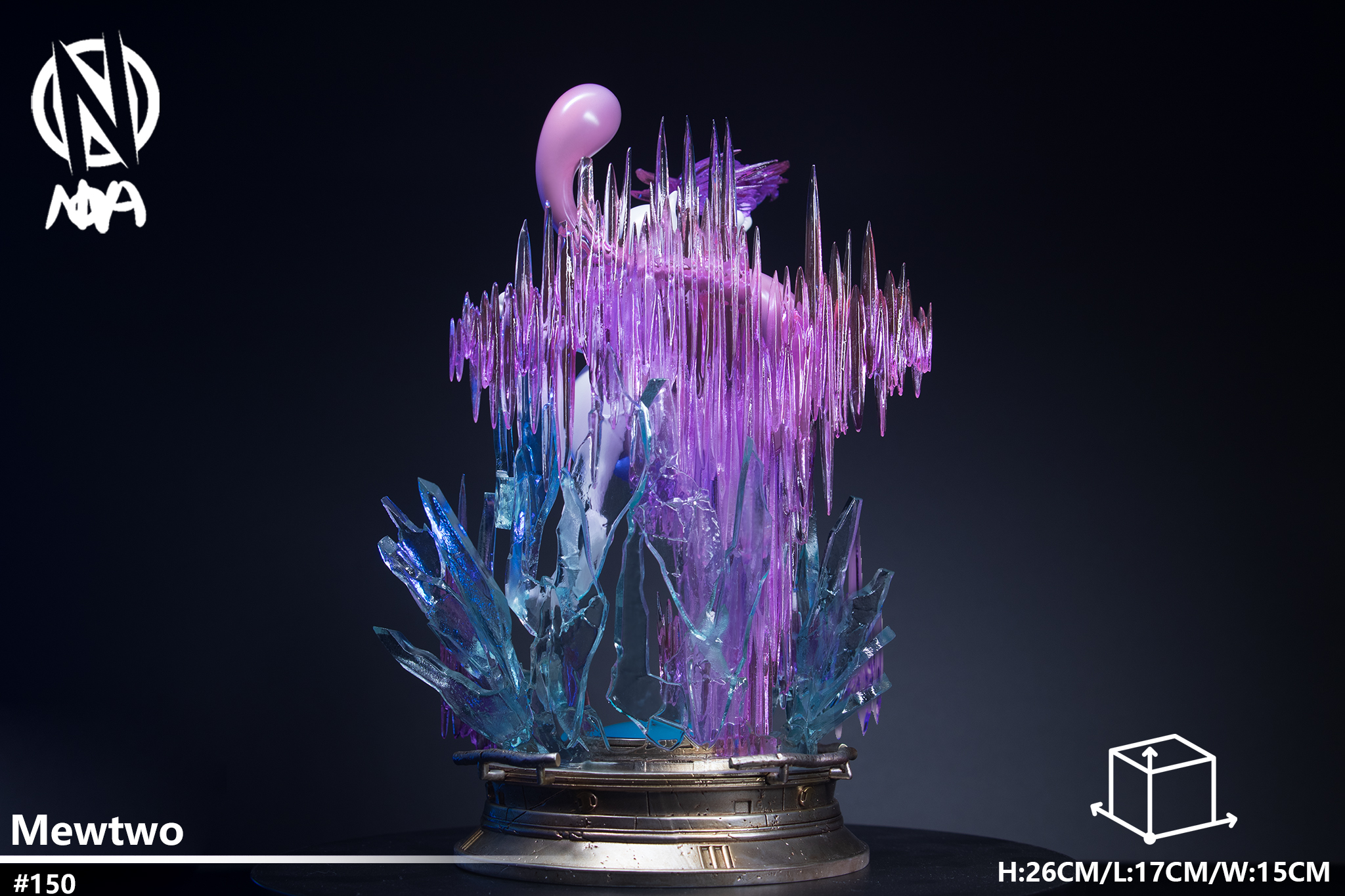 Pokémon Light Statue Series 1st Mewtwo Statue GK, NOVA Studio Pre-sale