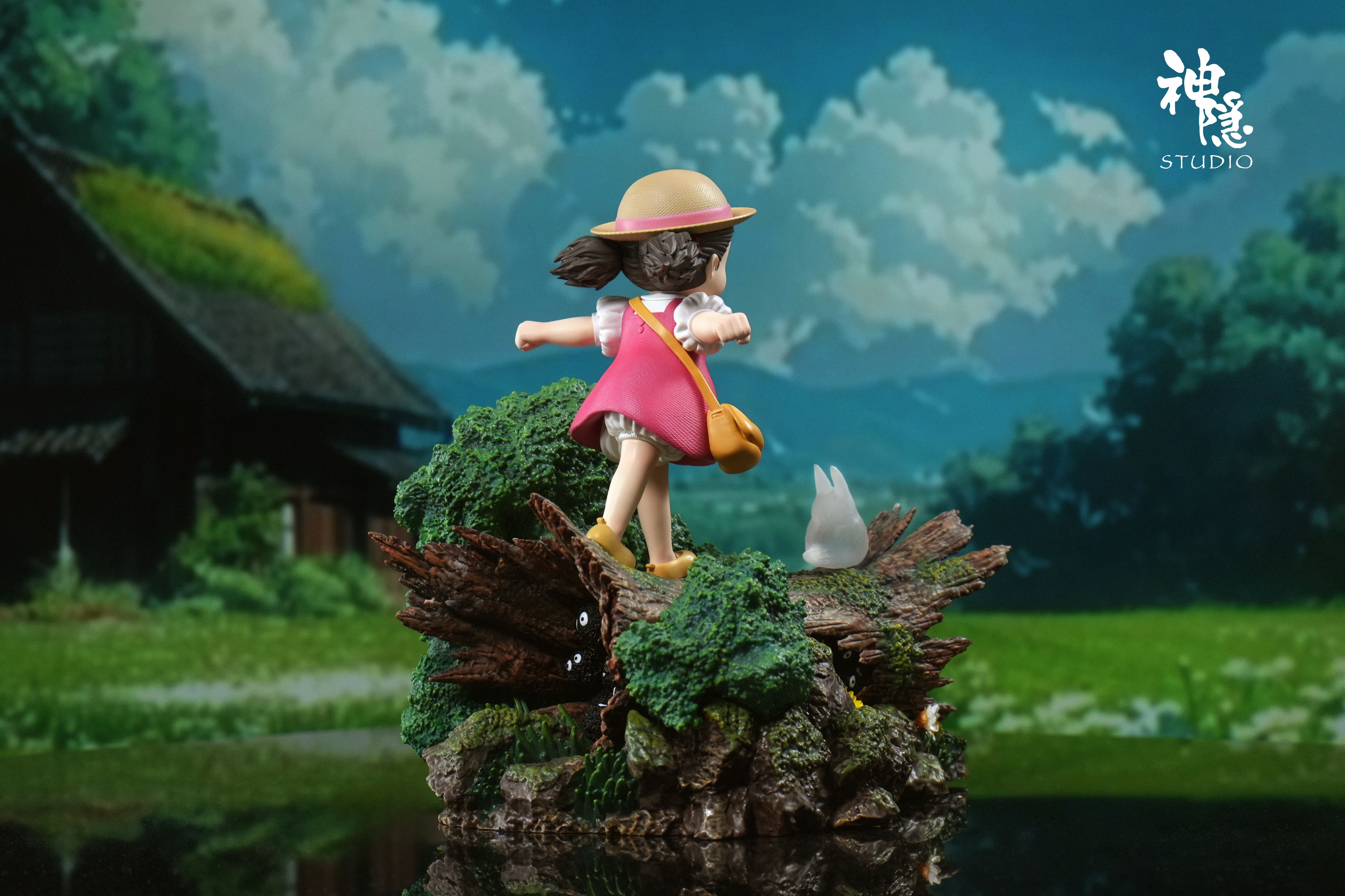 Hayao Miyazaki-Kusakabe Mei on wood with LED statue GK，Shenyin Studio Pre-sale