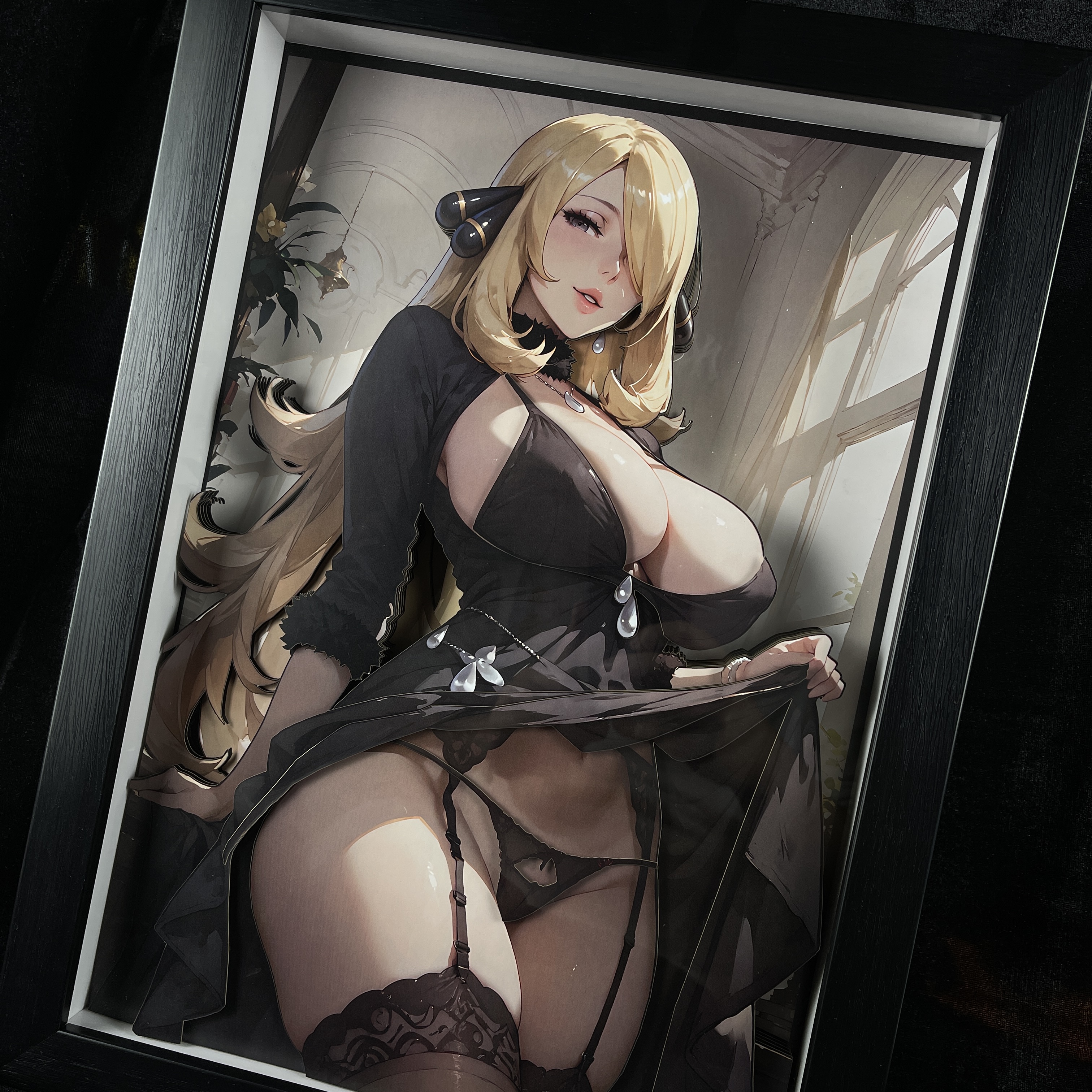 In stock Bamboo and orchid 3D decorative painting,  B&W Studio