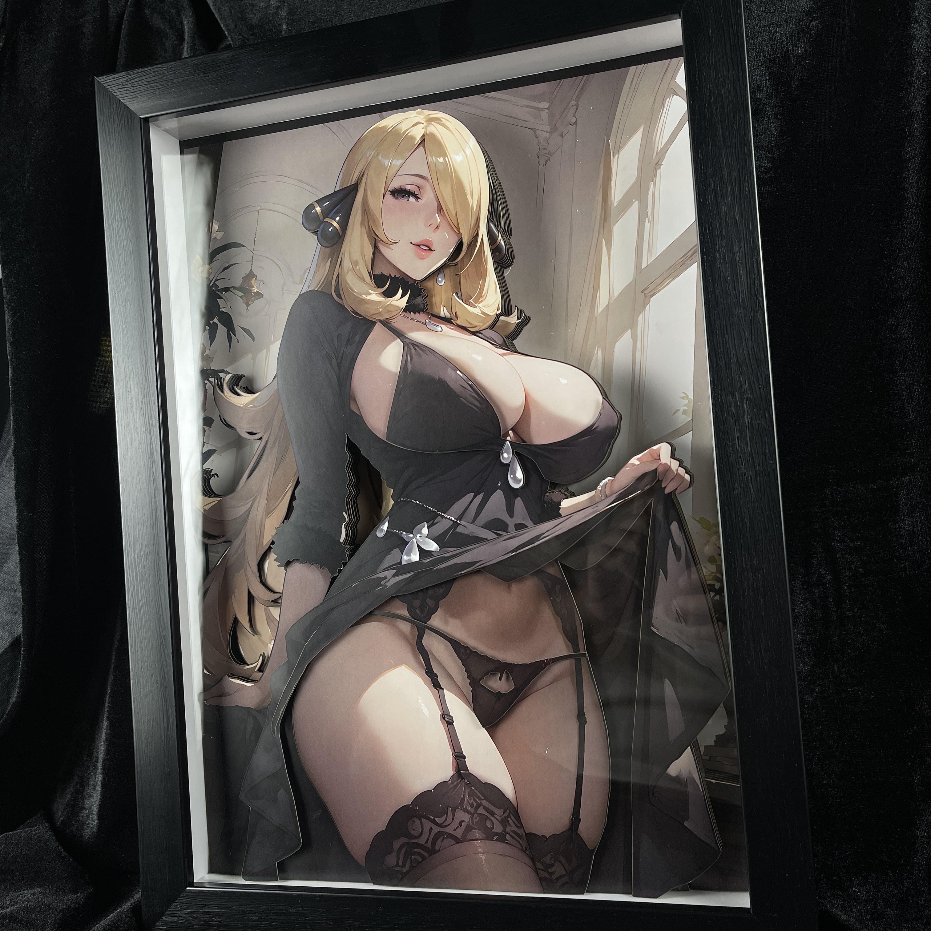 In stock Bamboo and orchid 3D decorative painting,  B&W Studio