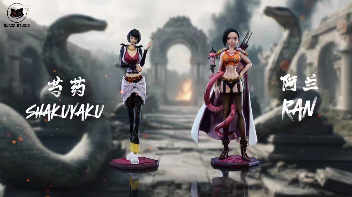 One Piece-Nine Snakes Pirates-Shakuyaku & Ran Statue GK, BLACK STUDIO Pre-sale-KWII-GK
