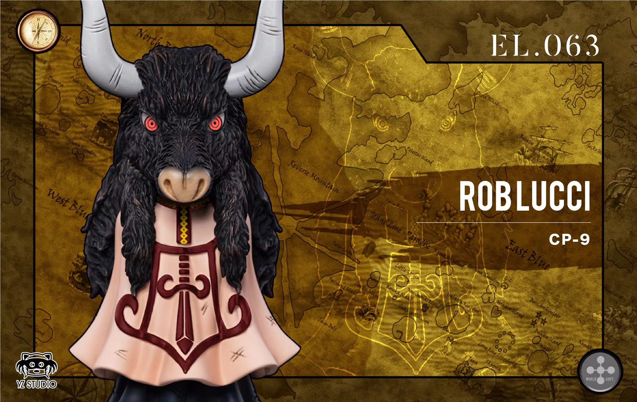 One Piece Great Way Series Battle of the Justice Island 063 Mask cp9 Rob Luci Statue GK, Yz Studio Pre-sale-KWII-GK