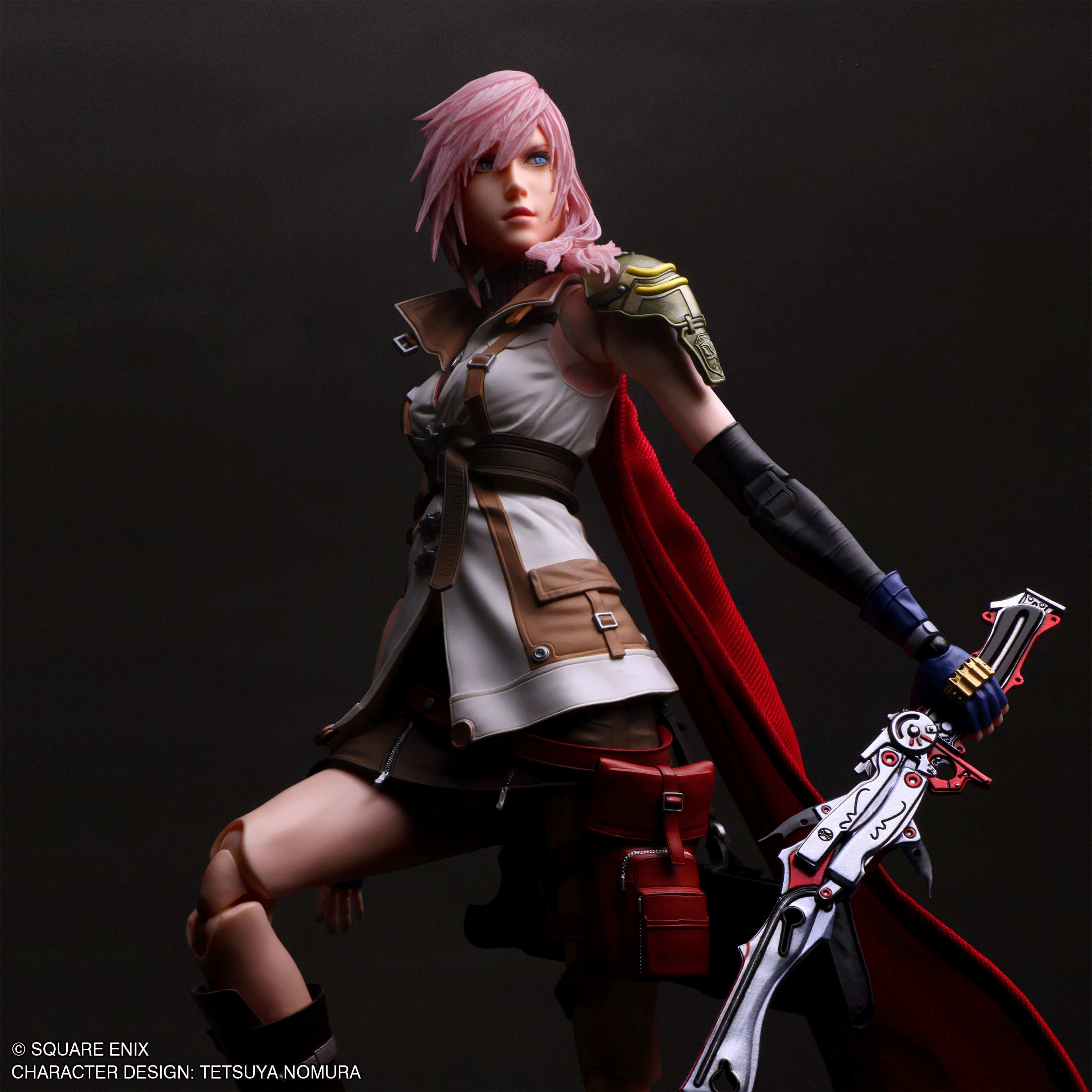 Final Fantasy 13 PLAY ARTS Modified Action Figure Thunder Soldier Statue GK -SQUARE ENIX Studio Pre-sale-KWII-GK