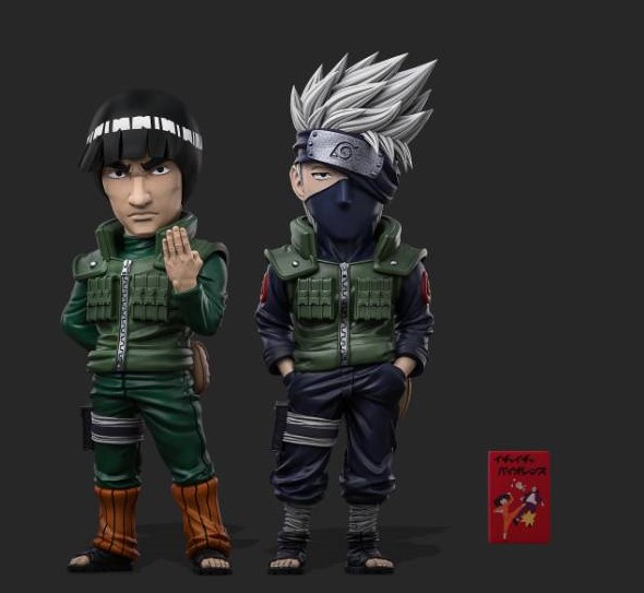 Naruto Hatake Kakashi&Might Guy Statue GK- Power Studio Pre-sale