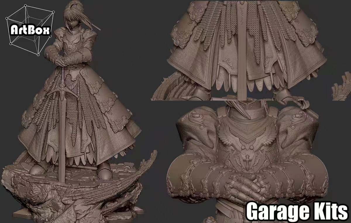 Fate Saber Artoria Pendragon 1/4 Statue GK-ArtBox Studio Pre-sale