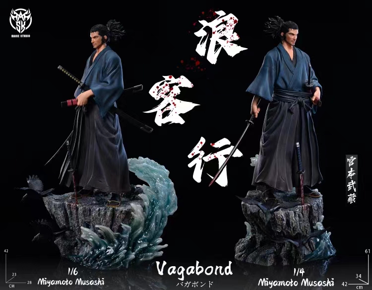 In stock-Vagabond  Miyamoto Musashi 1/6 statue GK-Mask Studio
