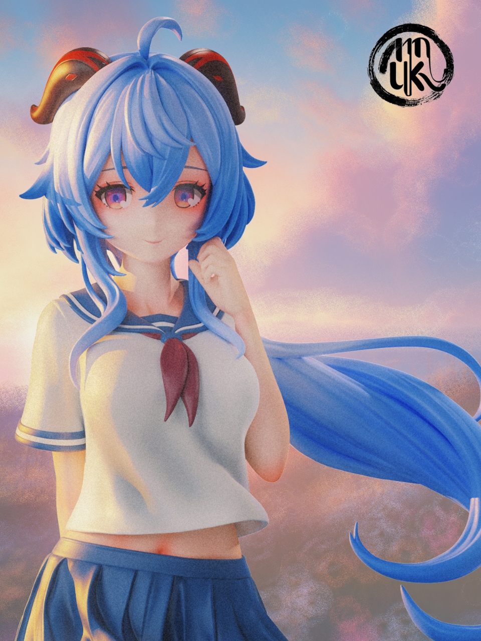 Genshin Impact JK Confession to Ganyu 1/6 Statue GK - MoKu Studio Pre-sale