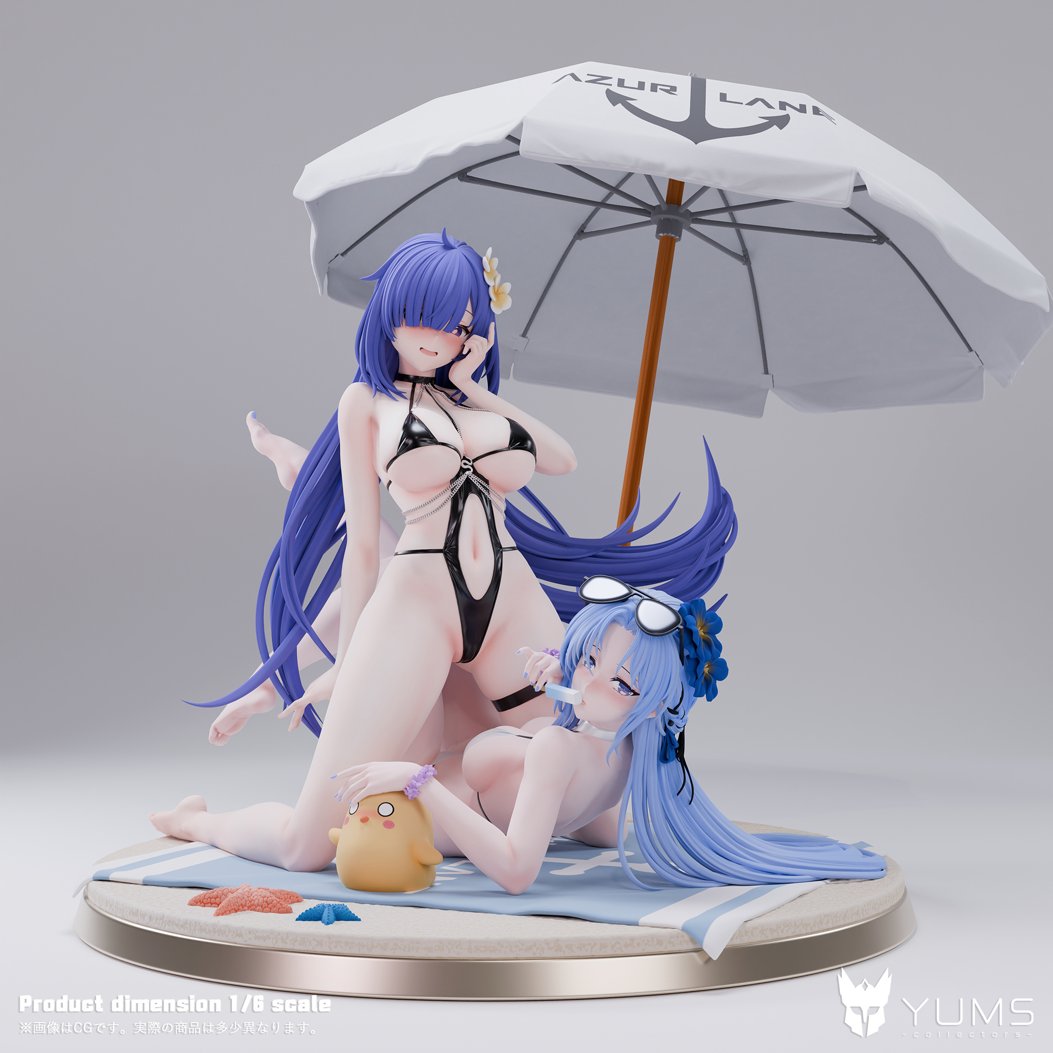 Azur Lane Summer Sacrament Alsace & Locker Room Lechery Mogador Statue (GK) Figure(Adult 18+)-YUMS-Collectors Studio Pre-sale-KWII-GK