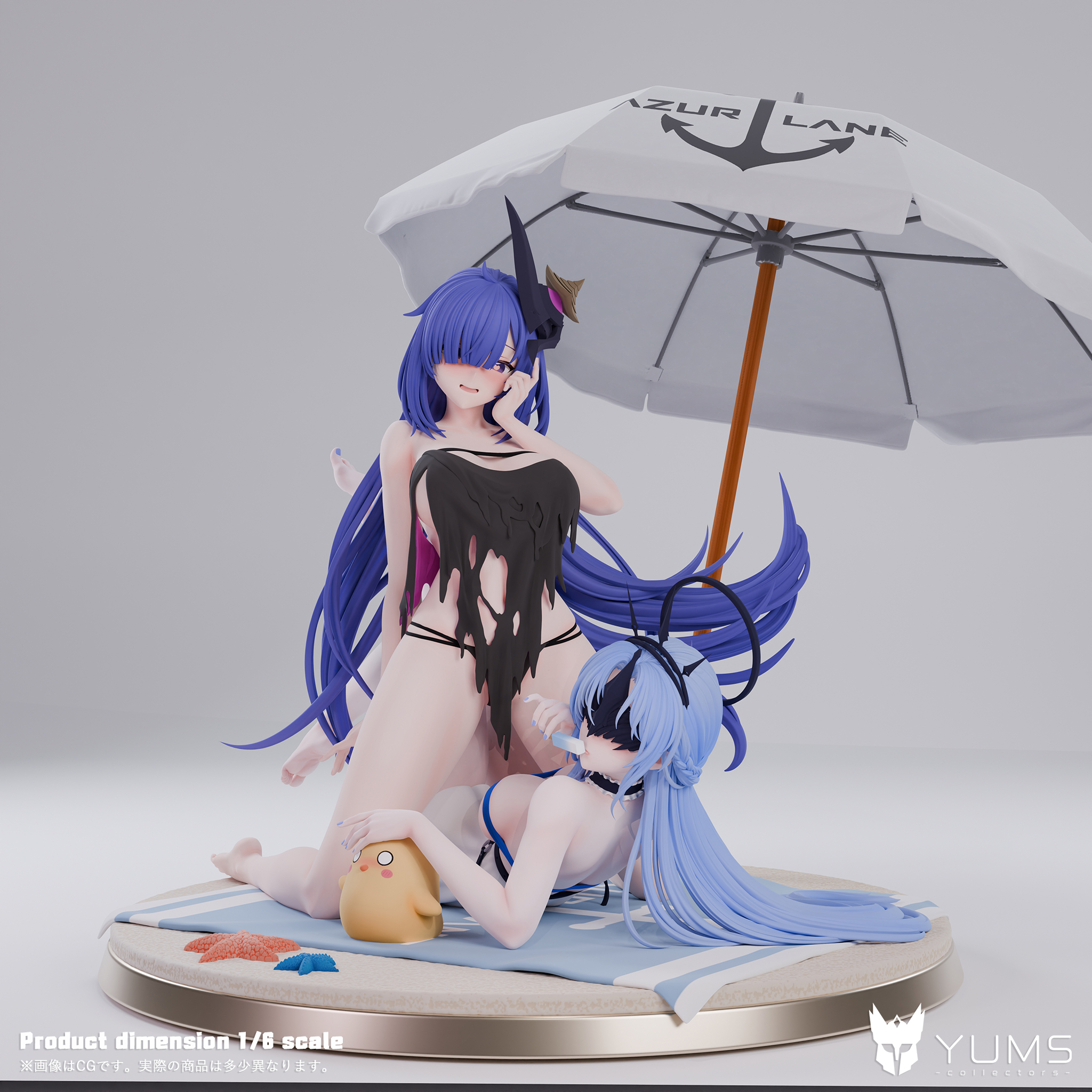Azur Lane Summer Sacrament Alsace & Locker Room Lechery Mogador Statue (GK) Figure(Adult 18+)-YUMS-Collectors Studio Pre-sale-KWII-GK