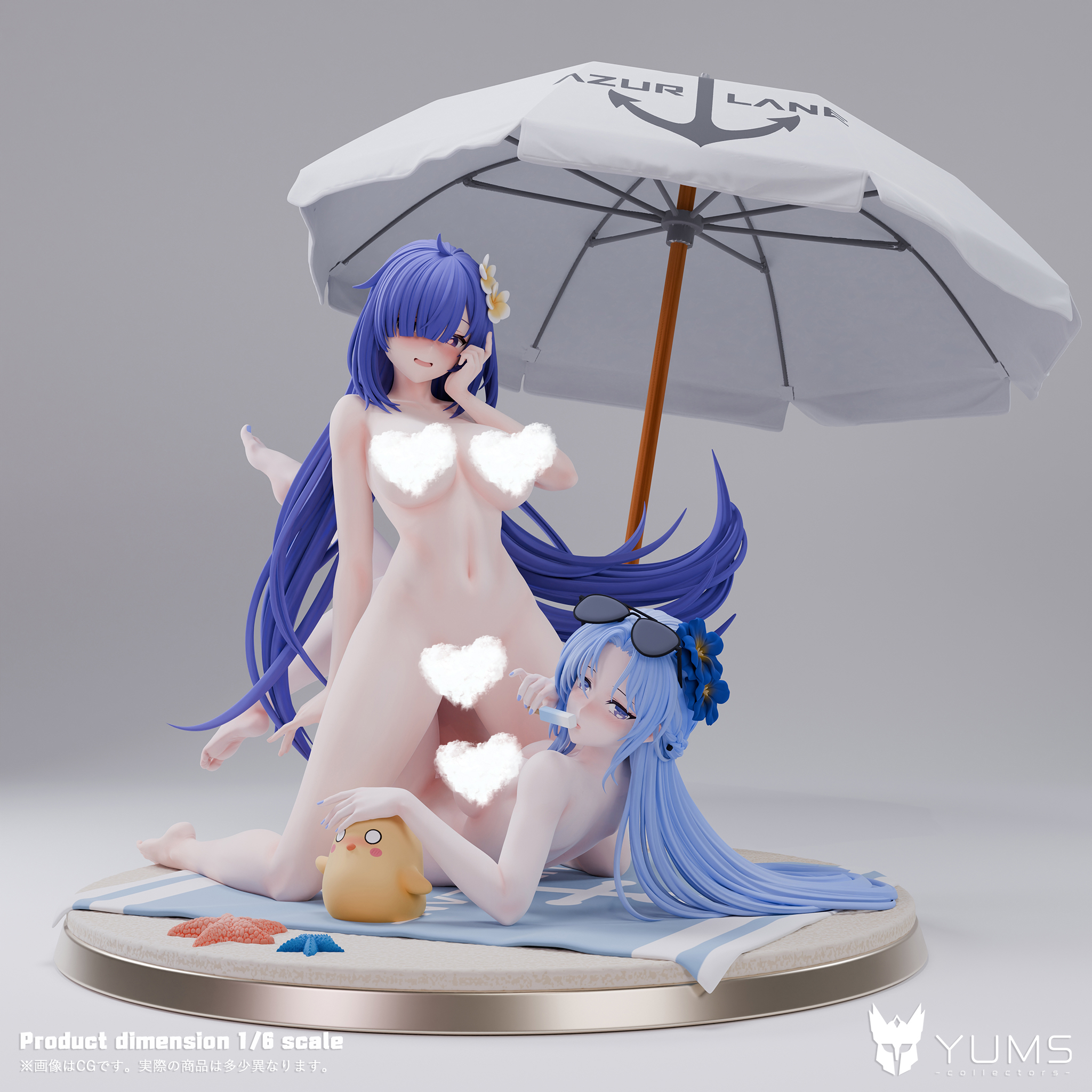 Azur Lane Summer Sacrament Alsace & Locker Room Lechery Mogador Statue (GK) Figure(Adult 18+)-YUMS-Collectors Studio Pre-sale-KWII-GK