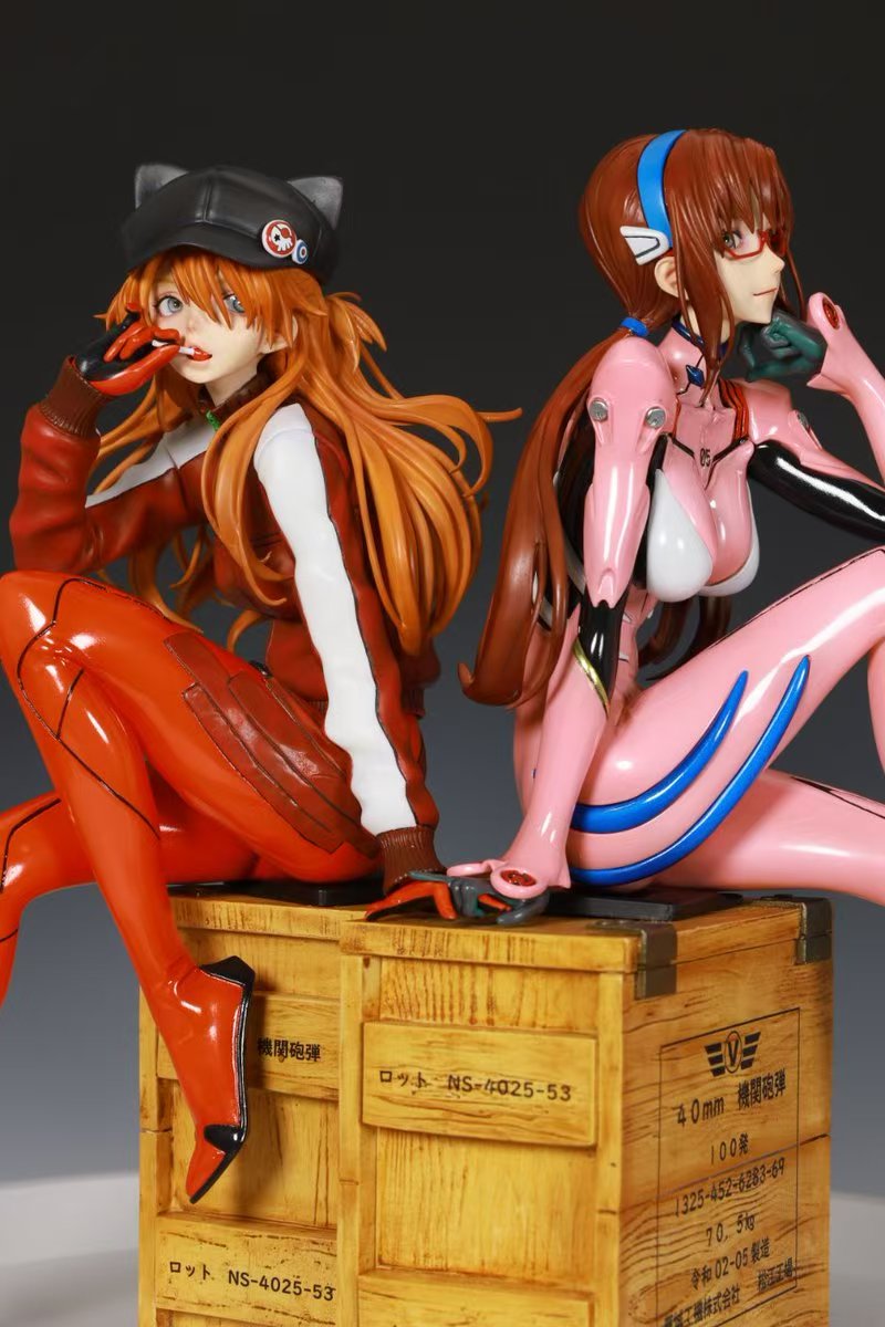 EVA Asuka Langley Soryu and Mari Makinami Illustrious 1/6 Statue GK-Dragon Stone Studio Pre-sale