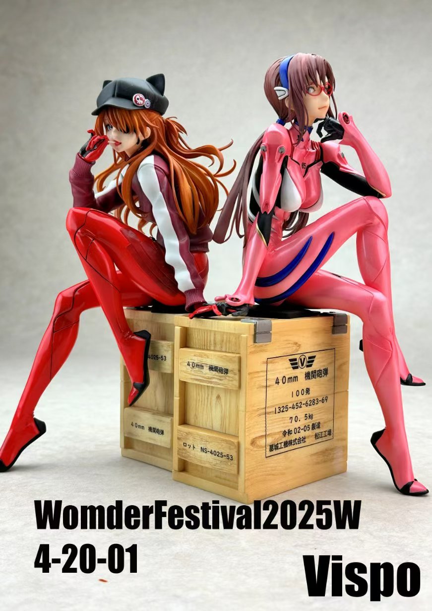EVA Asuka Langley Soryu and Mari Makinami Illustrious 1/6 Statue GK-Dragon Stone Studio Pre-sale