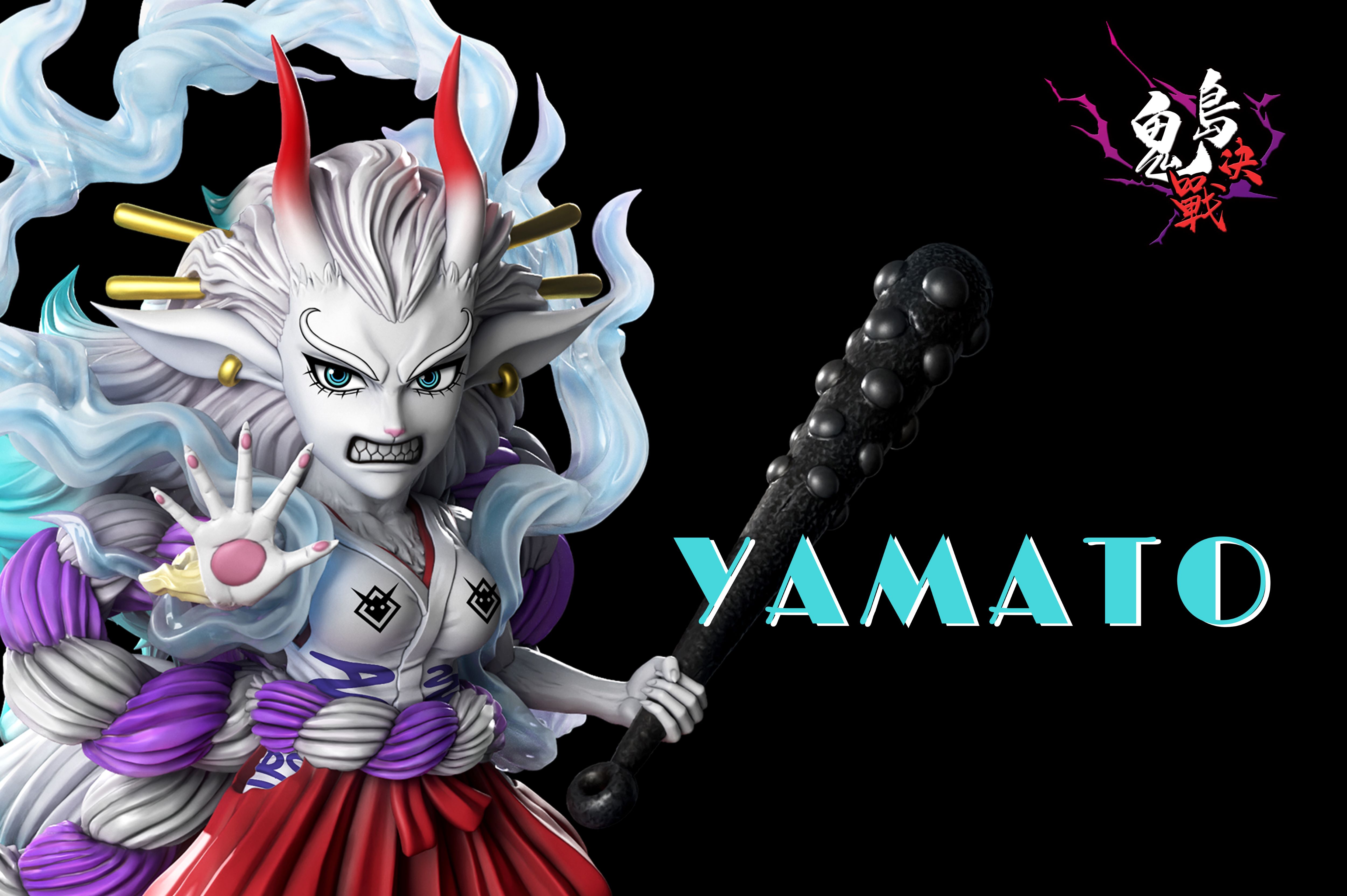 One Piece Onigashima Decisive Battle 6th Beast Yamato Statue GK-A+ Research Institute Pre-sale