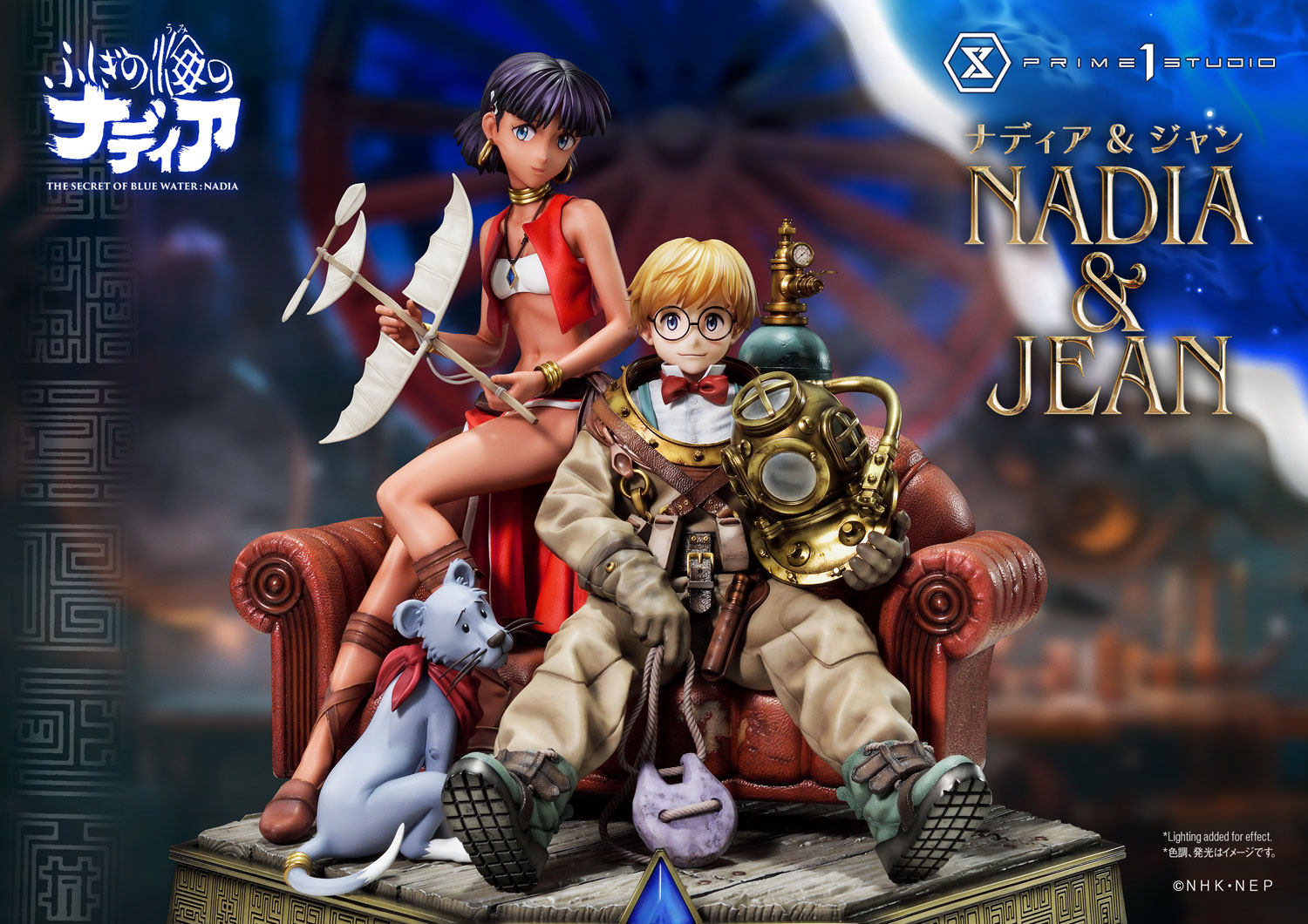 THE SECRET OF BLUE WATER-NADIA NADIA and JEAN Statue GK-Prime 1 Studio Pre-sale