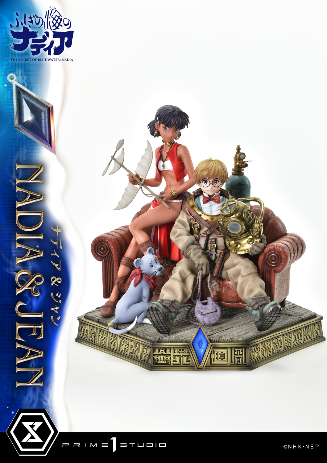 THE SECRET OF BLUE WATER-NADIA NADIA and JEAN Statue GK-Prime 1 Studio Pre-sale