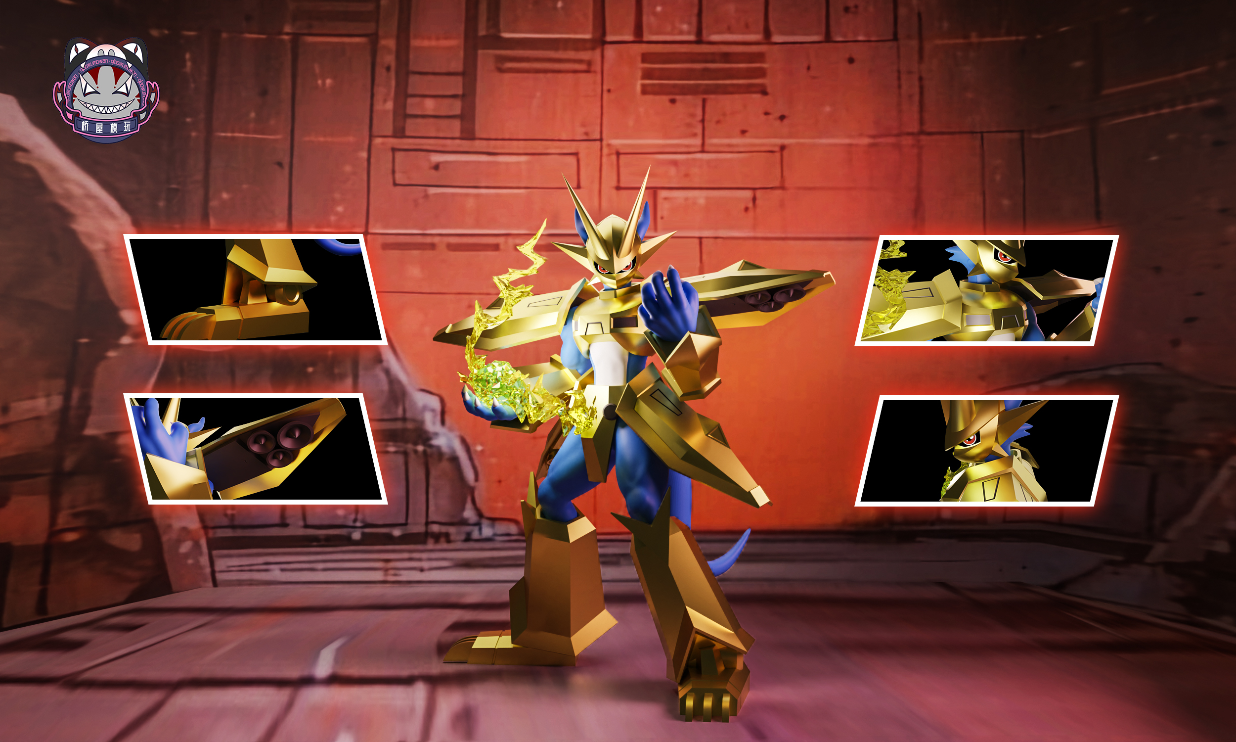 Digimon Armo #2 Magnamon Statue GK-Qiao Wu Mo Wan Studio Pre-sale