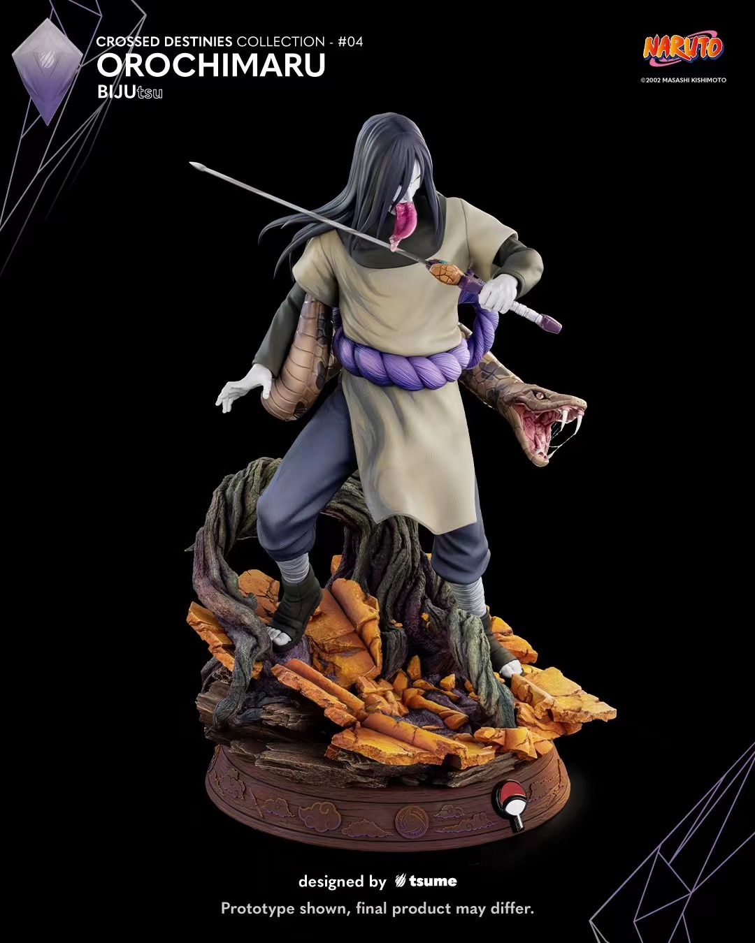 Naruto Orochimaru BIJUtsu (Licensed) 1/4 STATUE GK-TSUME Studio Pre-sale