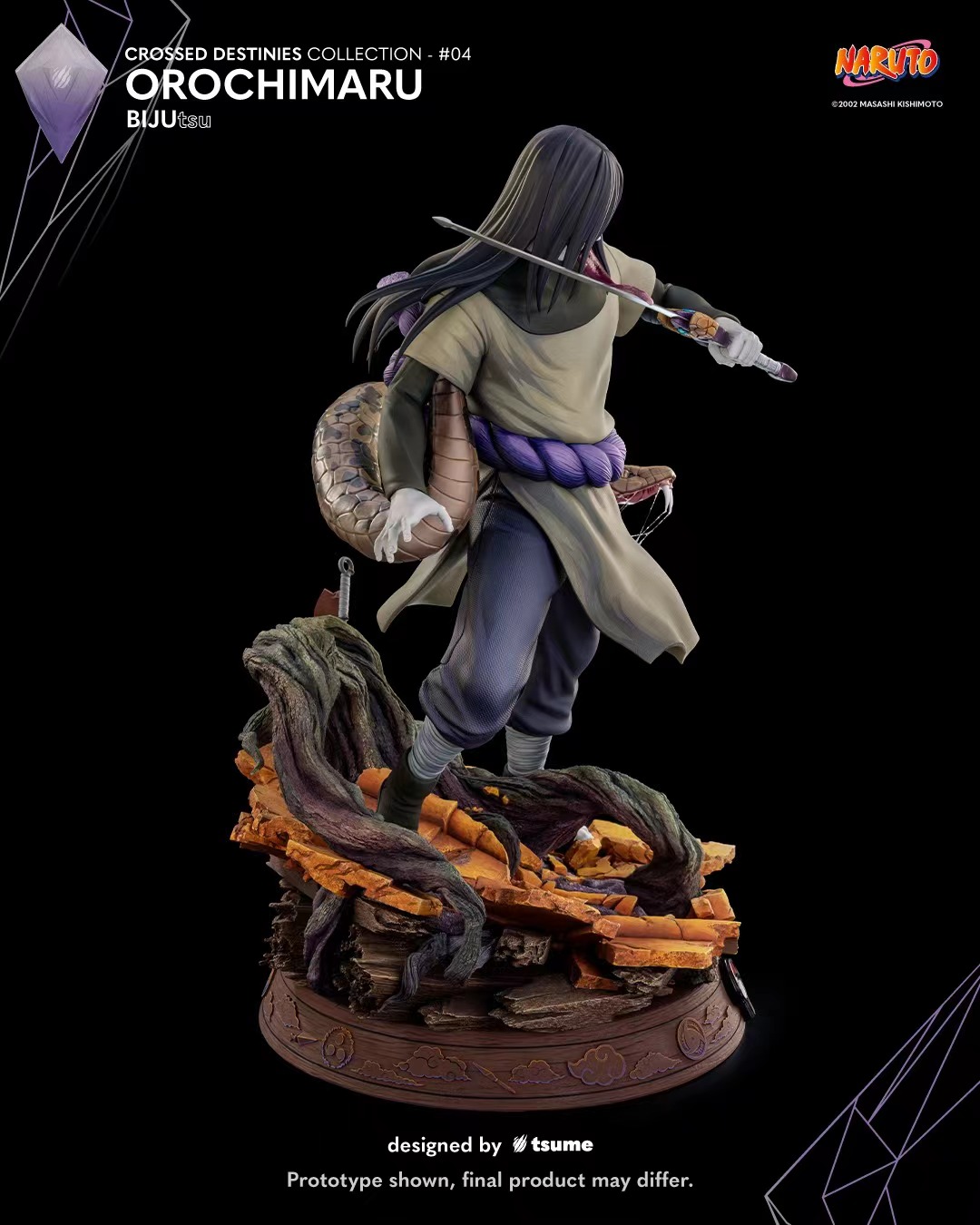 Naruto Orochimaru BIJUtsu (Licensed) 1/4 STATUE GK-TSUME Studio Pre-sale