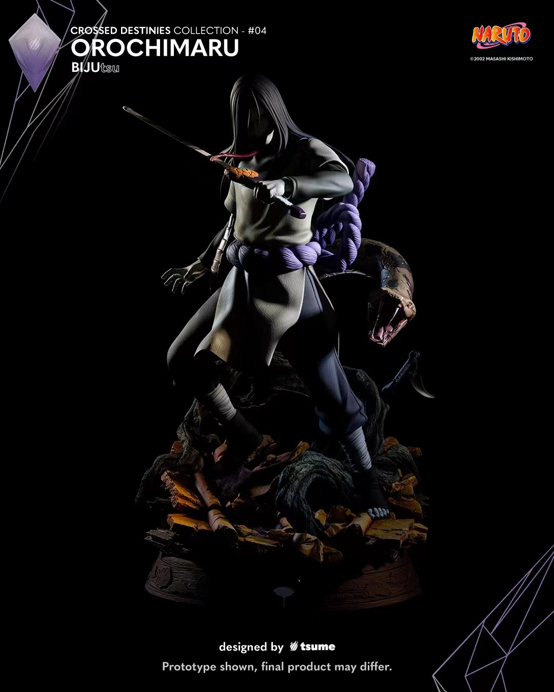Naruto Orochimaru BIJUtsu (Licensed) 1/4 STATUE GK-TSUME Studio Pre-sale