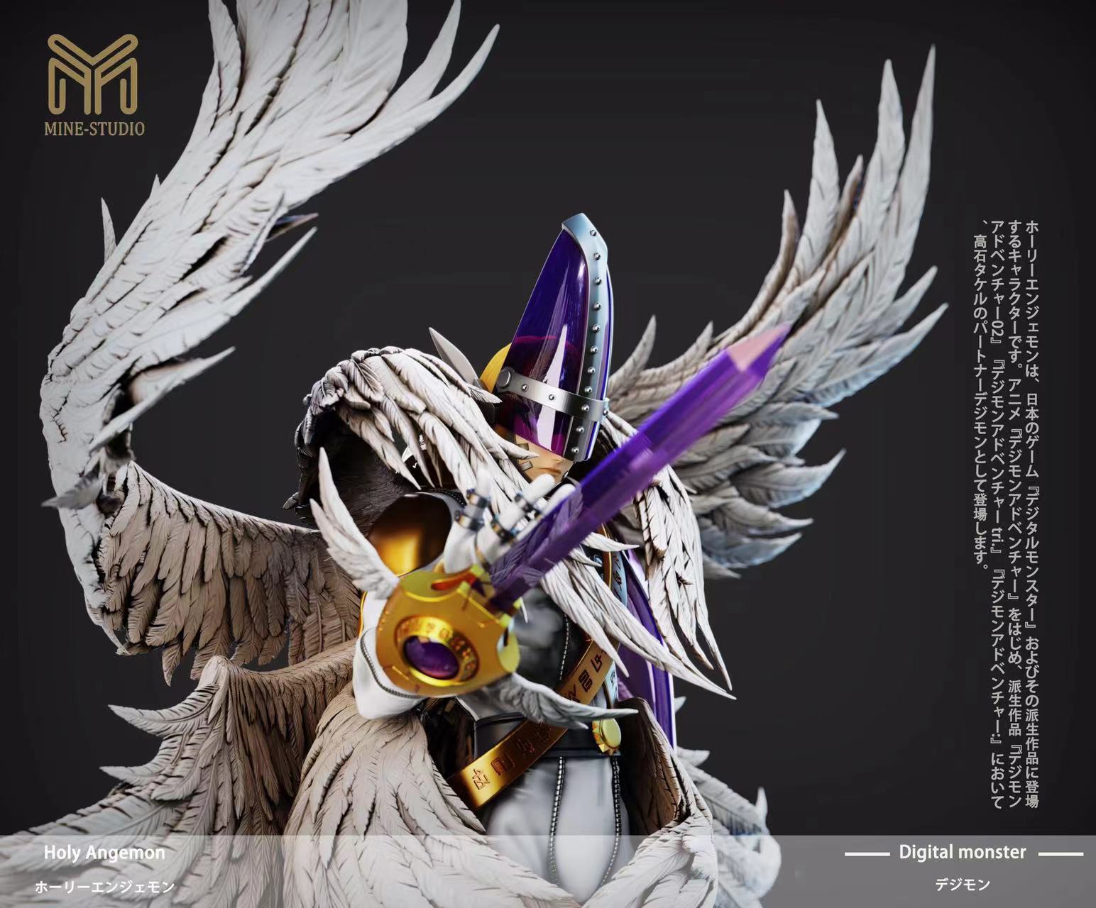 Digimon-HolyAngemon Statue GK-MINE Studio Pre-sale