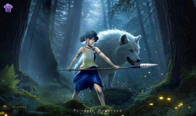  Hayao Miyazaki Series  001 Princess Mononoke Statue (GK) - Cake Studio