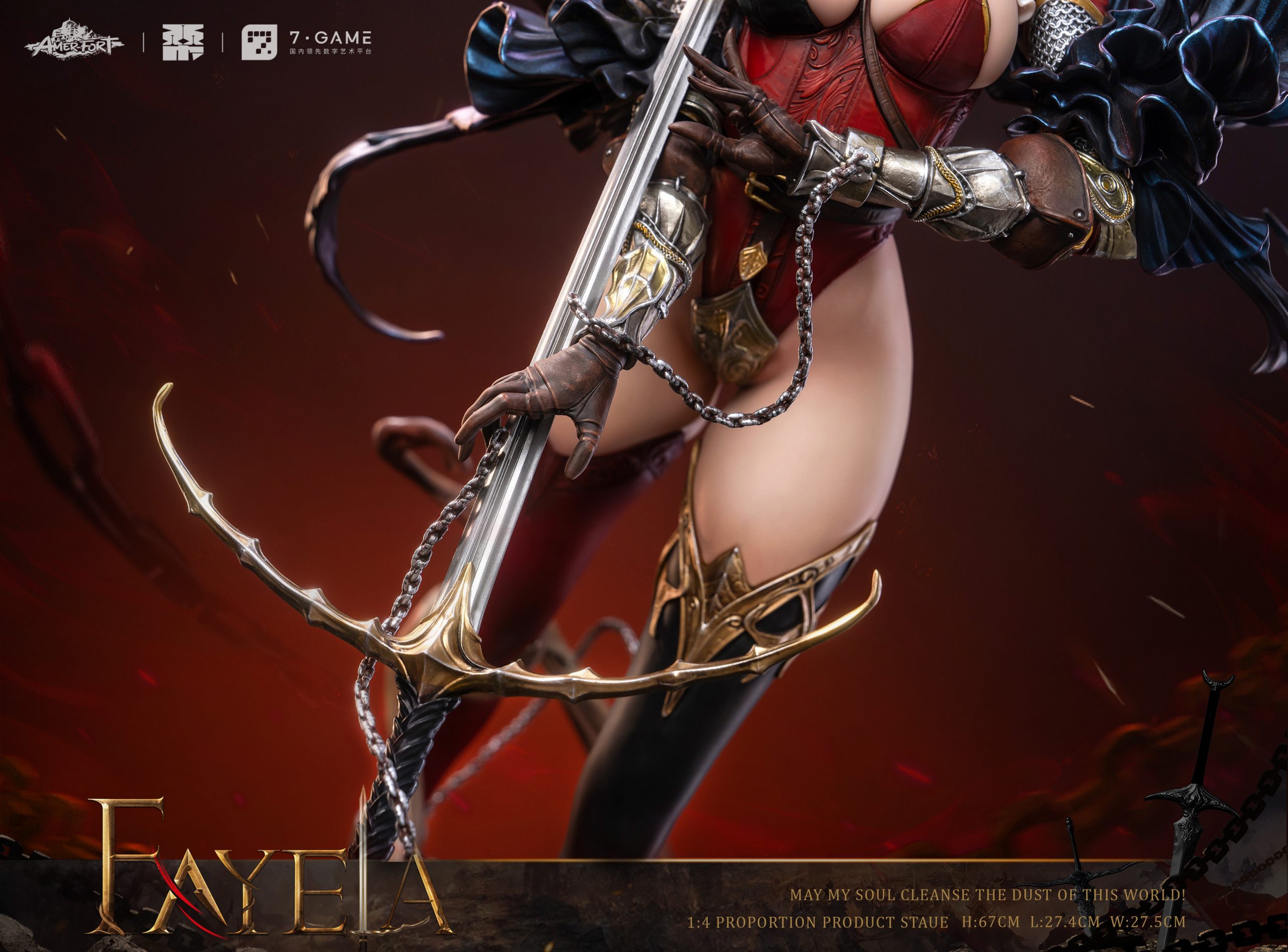 Original AmerFort Sacrifice Knight Fayela (Licensed) Statue GK-PJ Studio Pre-sale