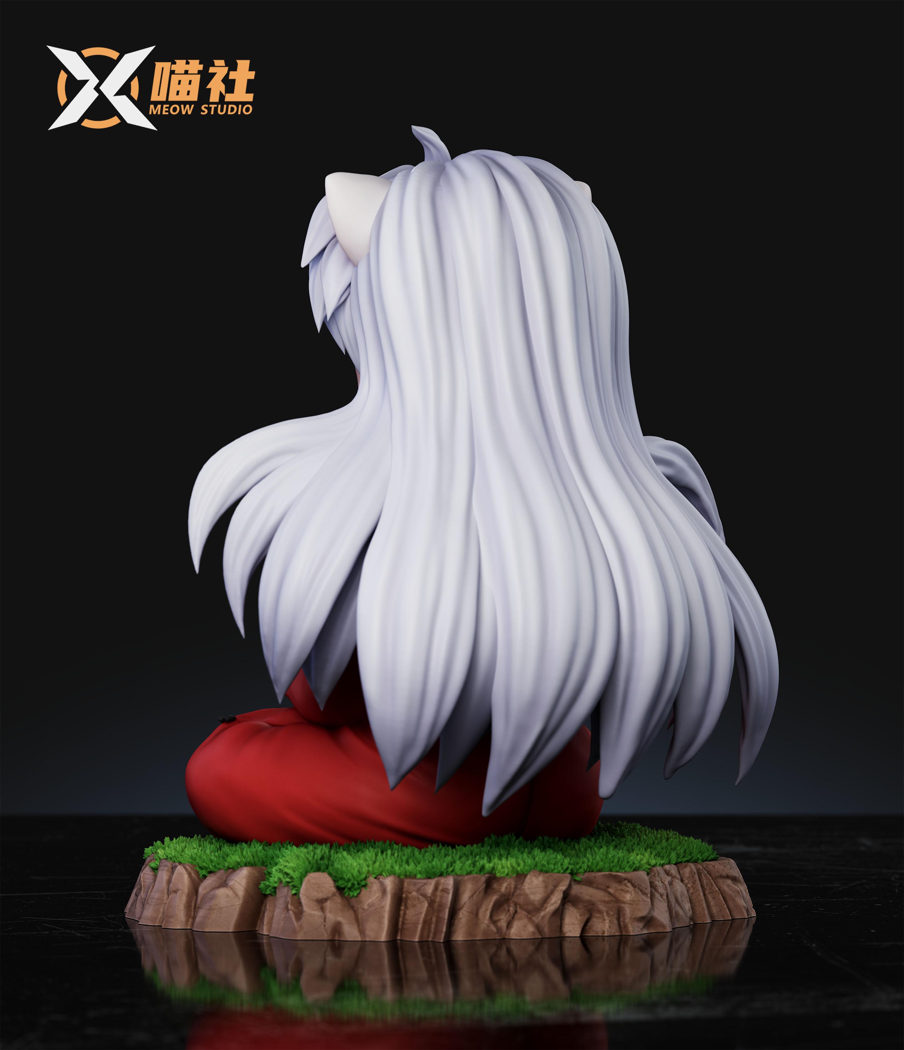Inuyasha Sitting Inuyasha Statue GK Figure-MEOW Studio Pre-sale