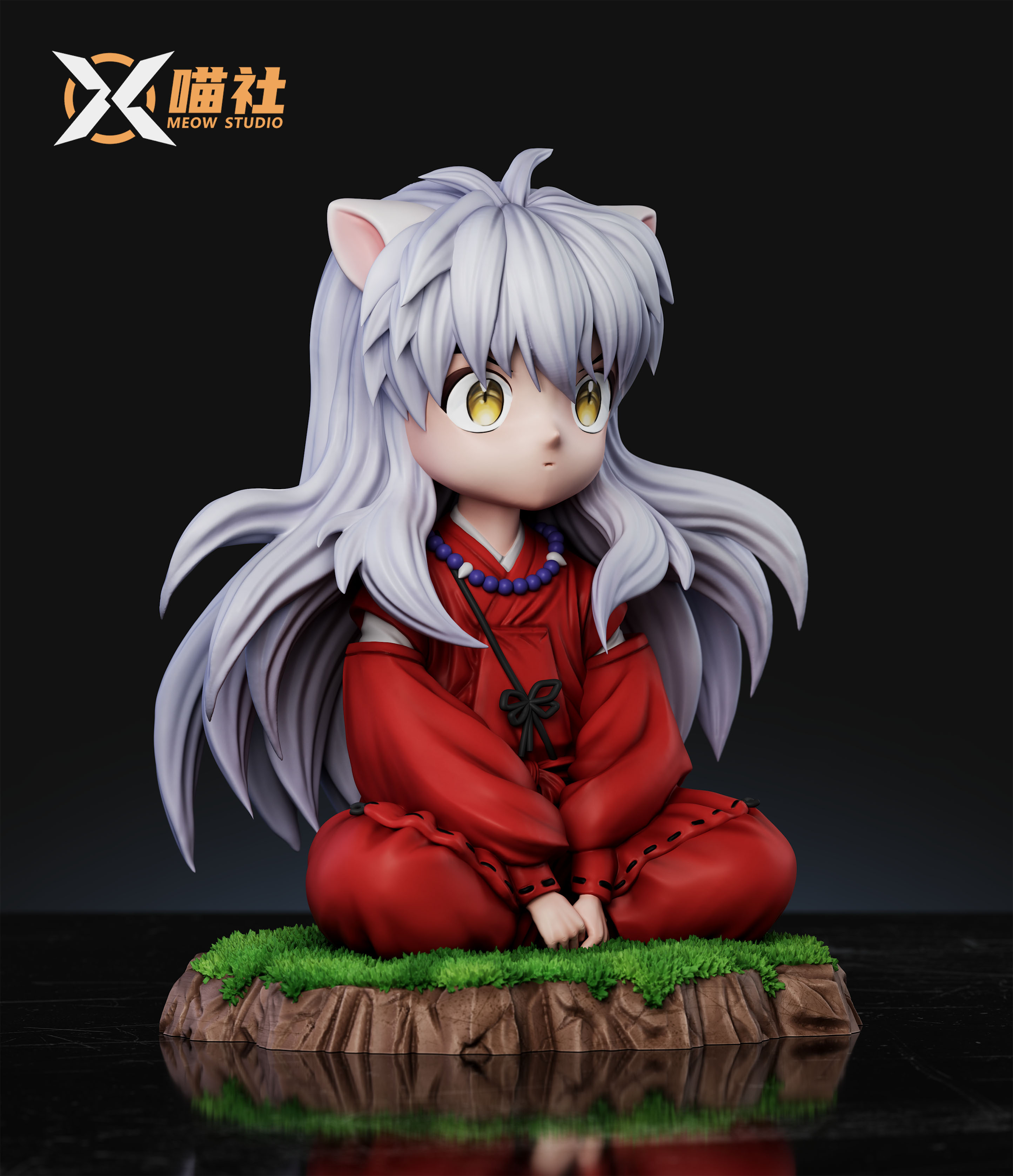 Inuyasha Sitting Inuyasha Statue GK Figure-MEOW Studio Pre-sale