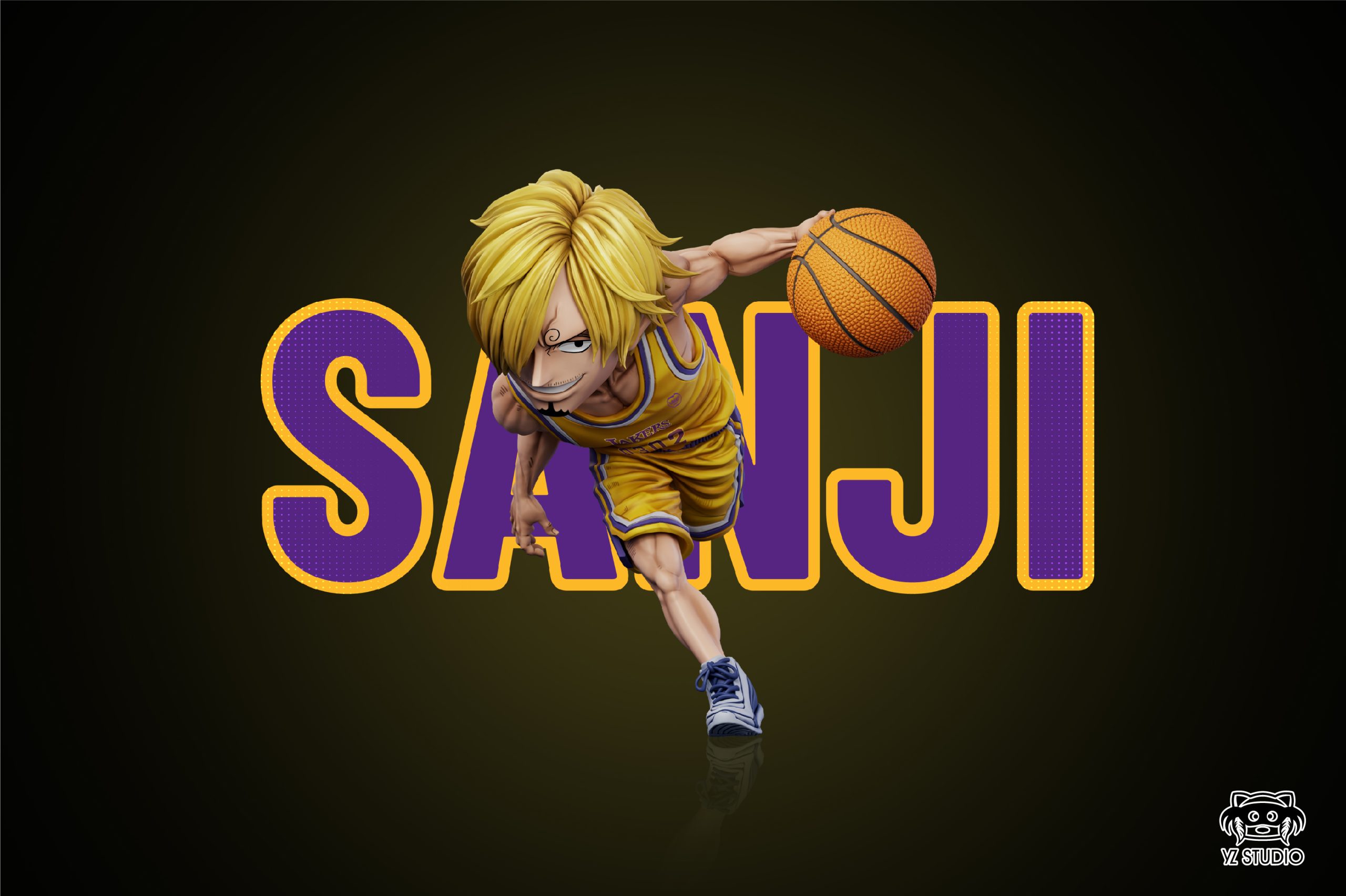 One Piece Purple Gold Dream Team 3rd Round Purple Gold Sanji Statue GK-YZ Studio Pre-sale 