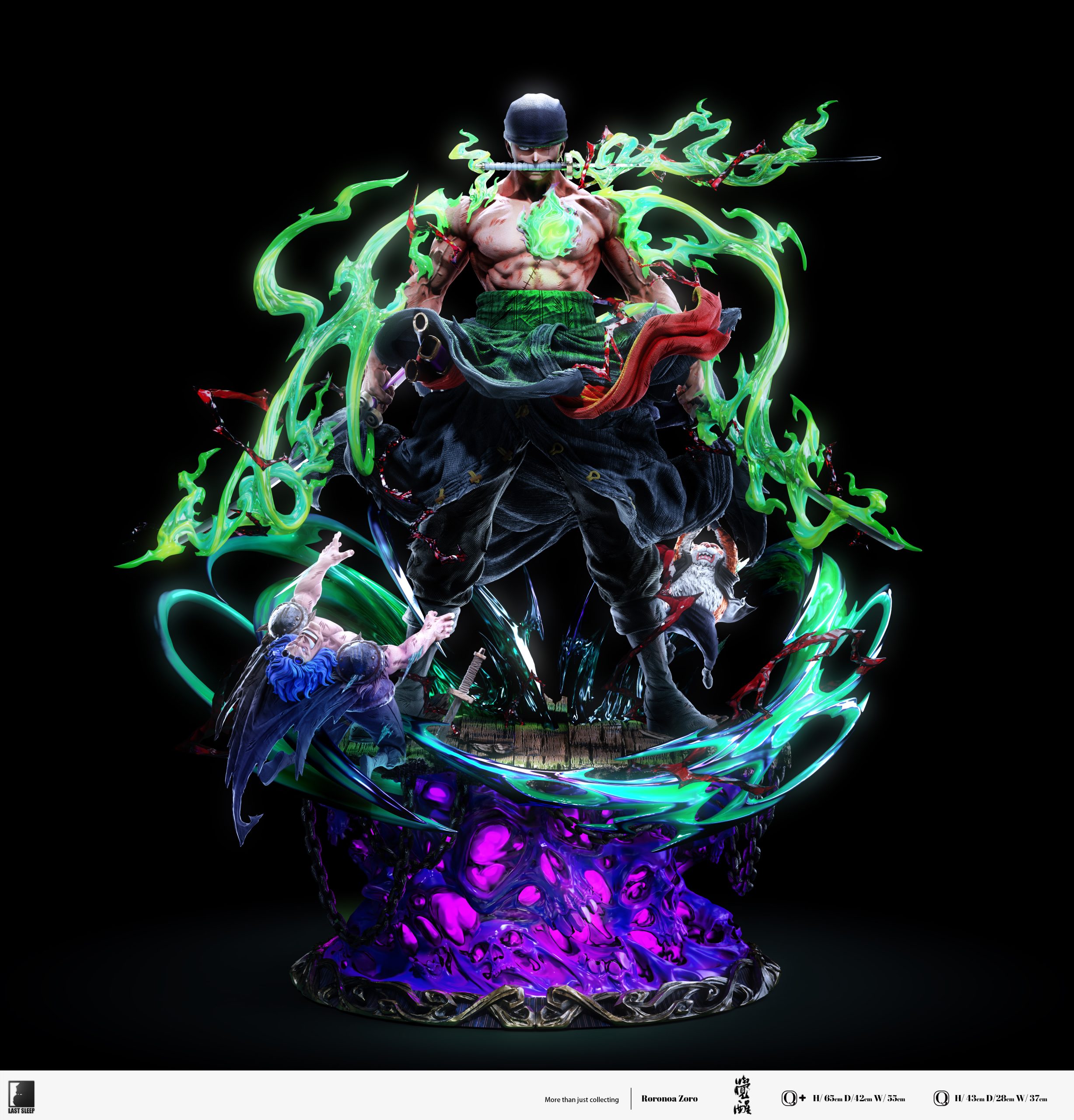 One Piece Awakening Zoro Statue (GK) Figure-LAST SLEEP Studio Pre-sale