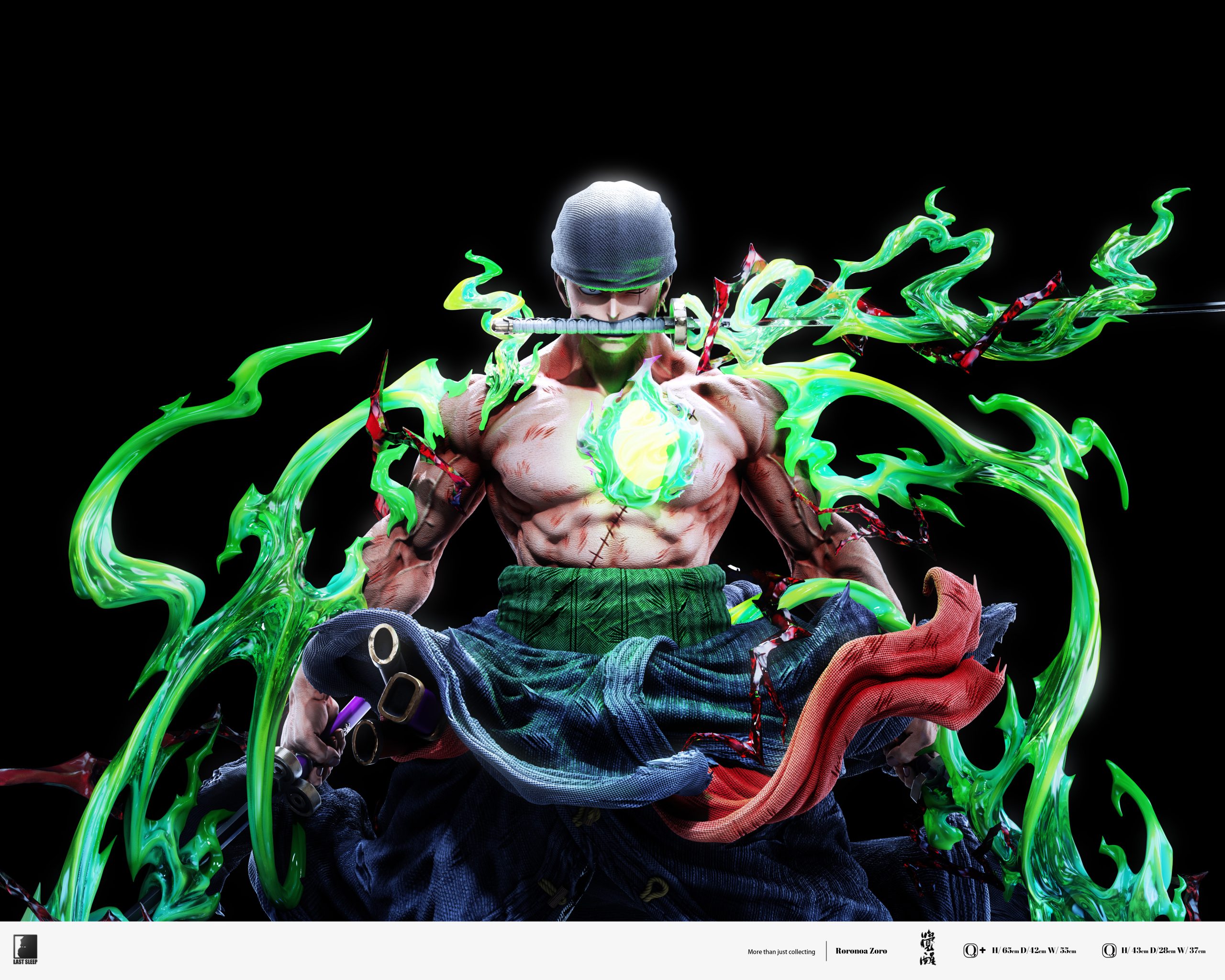 One Piece Awakening Zoro Statue (GK) Figure-LAST SLEEP Studio Pre-sale