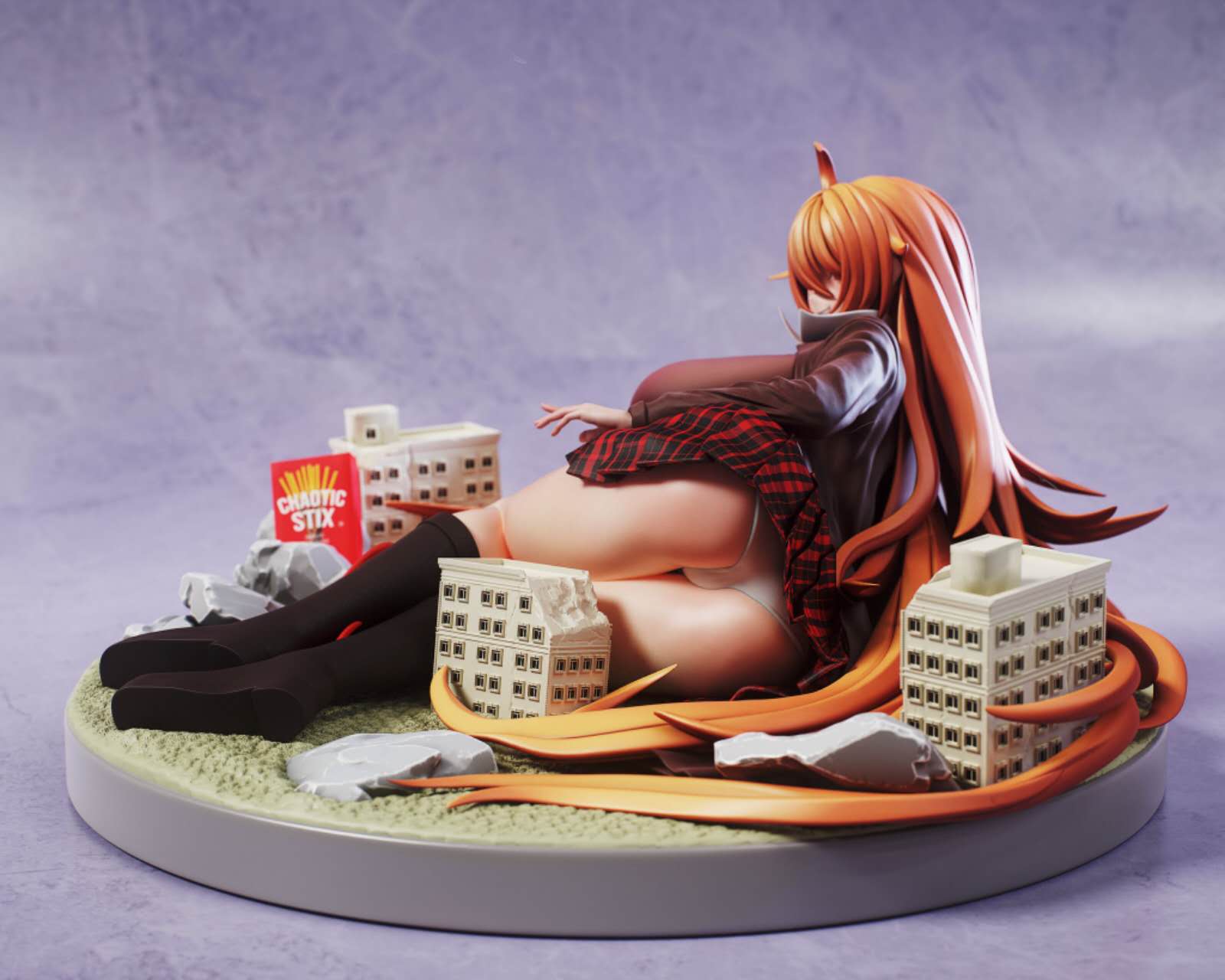 VTuber Chaotic Hellheaven Statue (GK)(Adult 18+)-Homura Studio Pre-Order