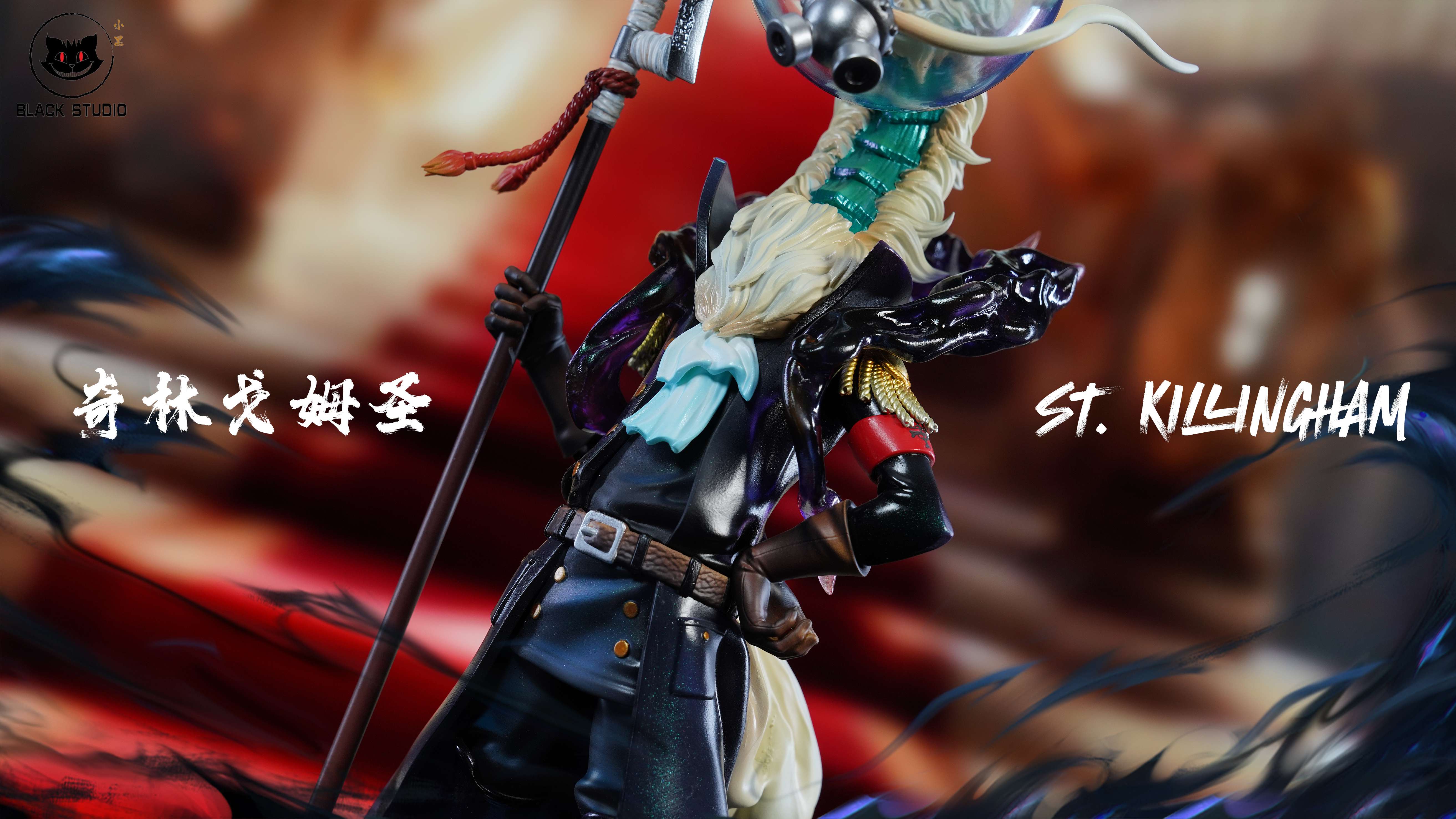 One Piece God's Knights #2 St. Killingham & St. Somme Statue GK-Black Studio Pre-sale