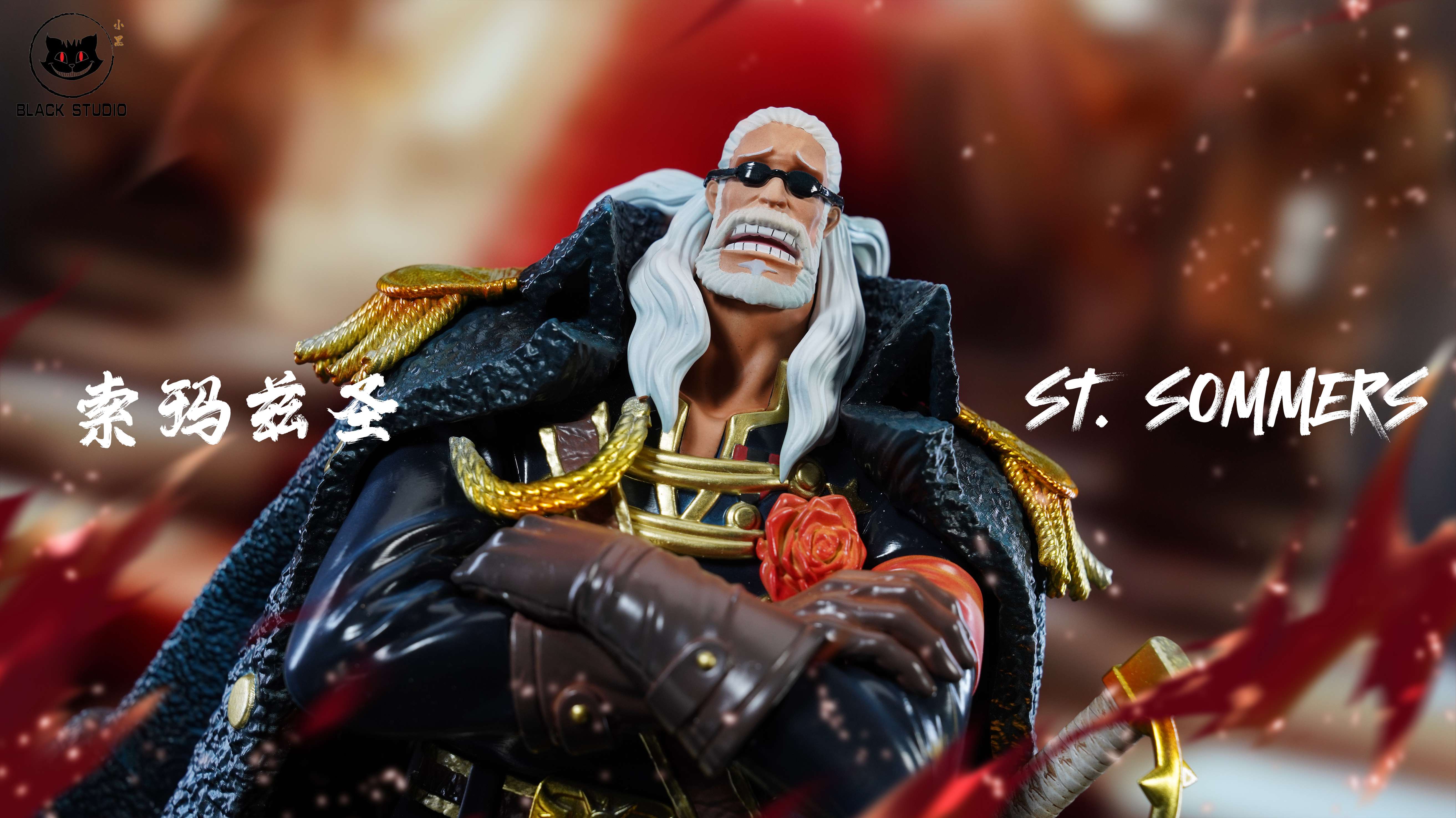 One Piece God's Knights #2 St. Killingham & St. Somme Statue GK-Black Studio Pre-sale