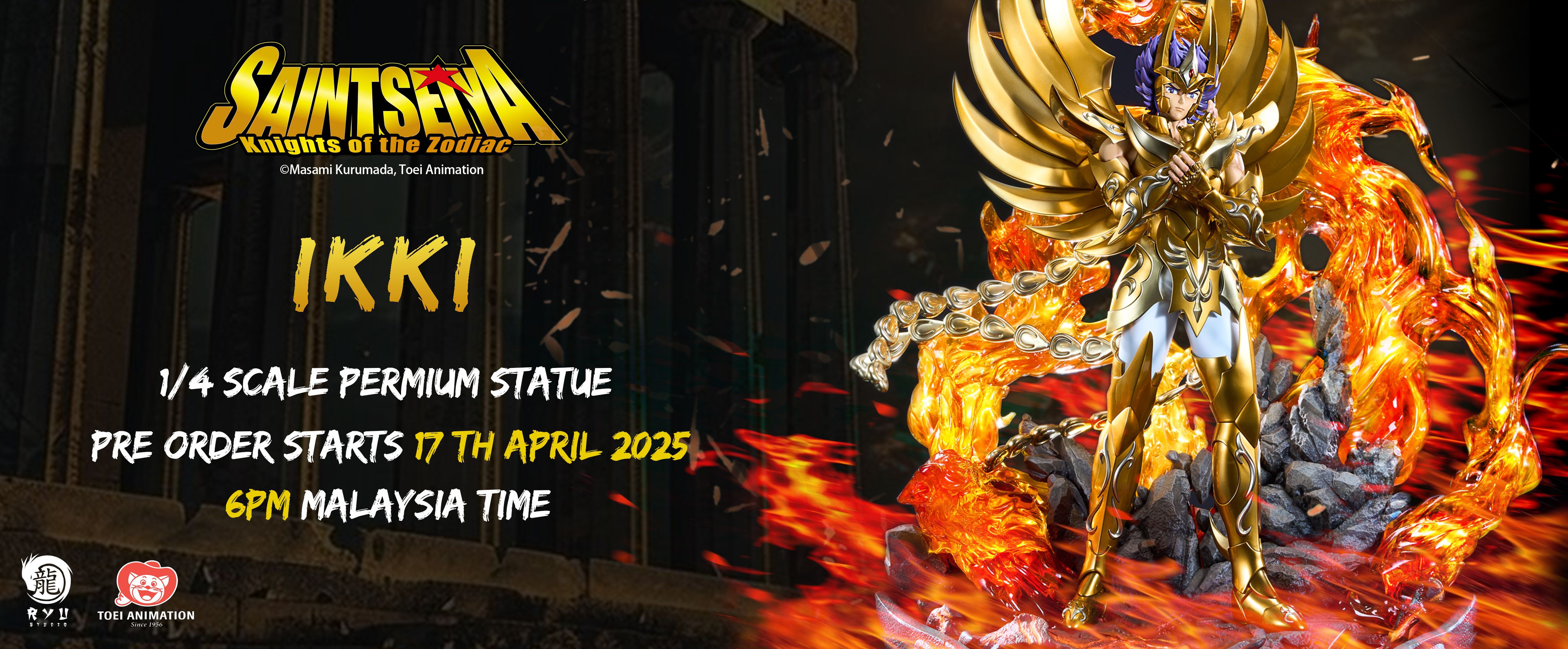 Saint Seiya Phoenix Ikki 1/4 scale Statue GK(Licensed)-Ryu Studiio Pre-sale