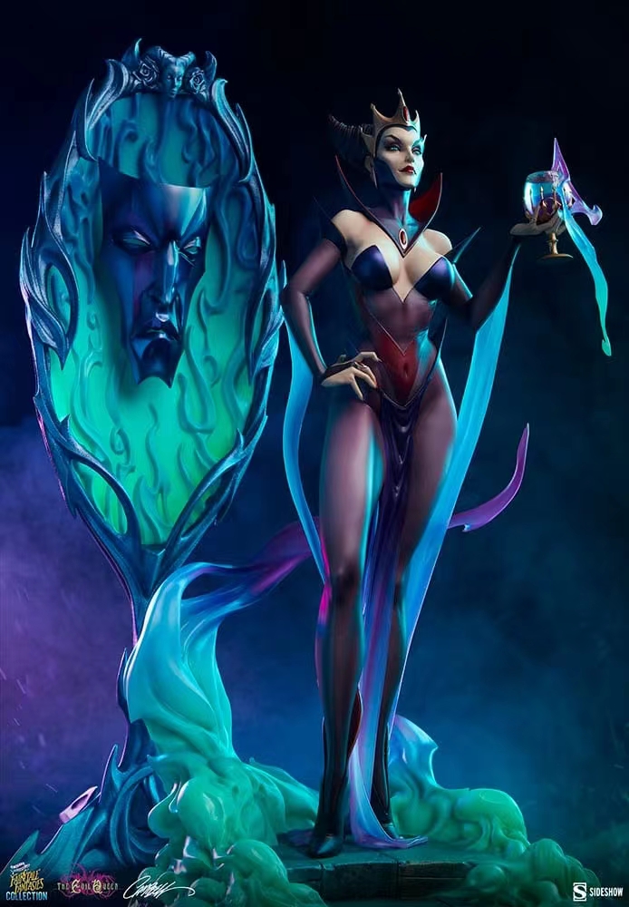 J Scott Campbell Evil Queen Collector Edition 200538 & Deluxe Version 2005382 (Licensed) Statue GK-Sideshow Collectibles Pre-sale-KWII-GK