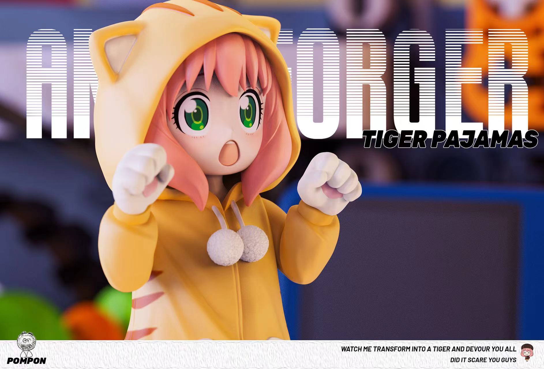 Spy x Family Tiger Pajamas Anya Statue GK-PomPon Studio Pre-sale