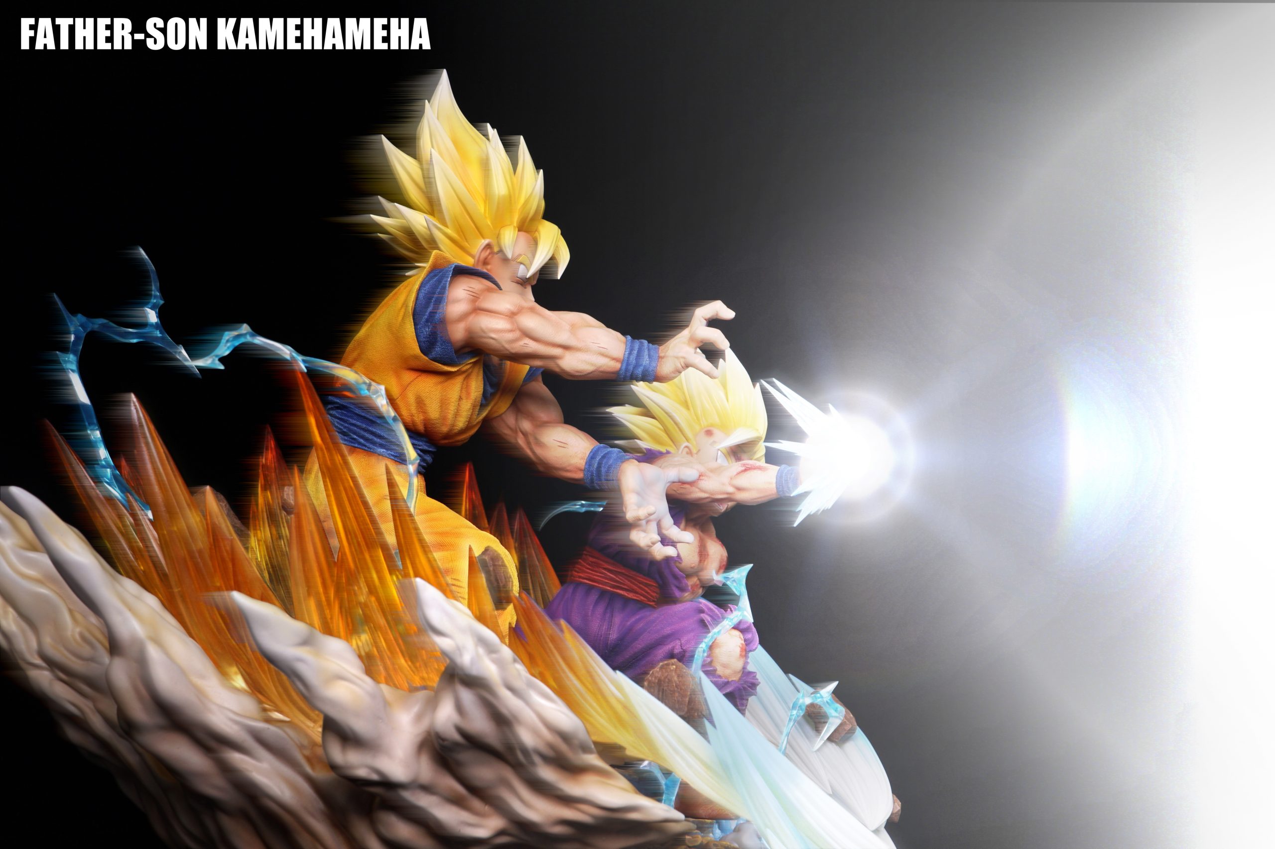 Dragon Ball Goku & Gohan Kamehamehai Statue (GK)-FIGURE CLASS Studio Pre-sale