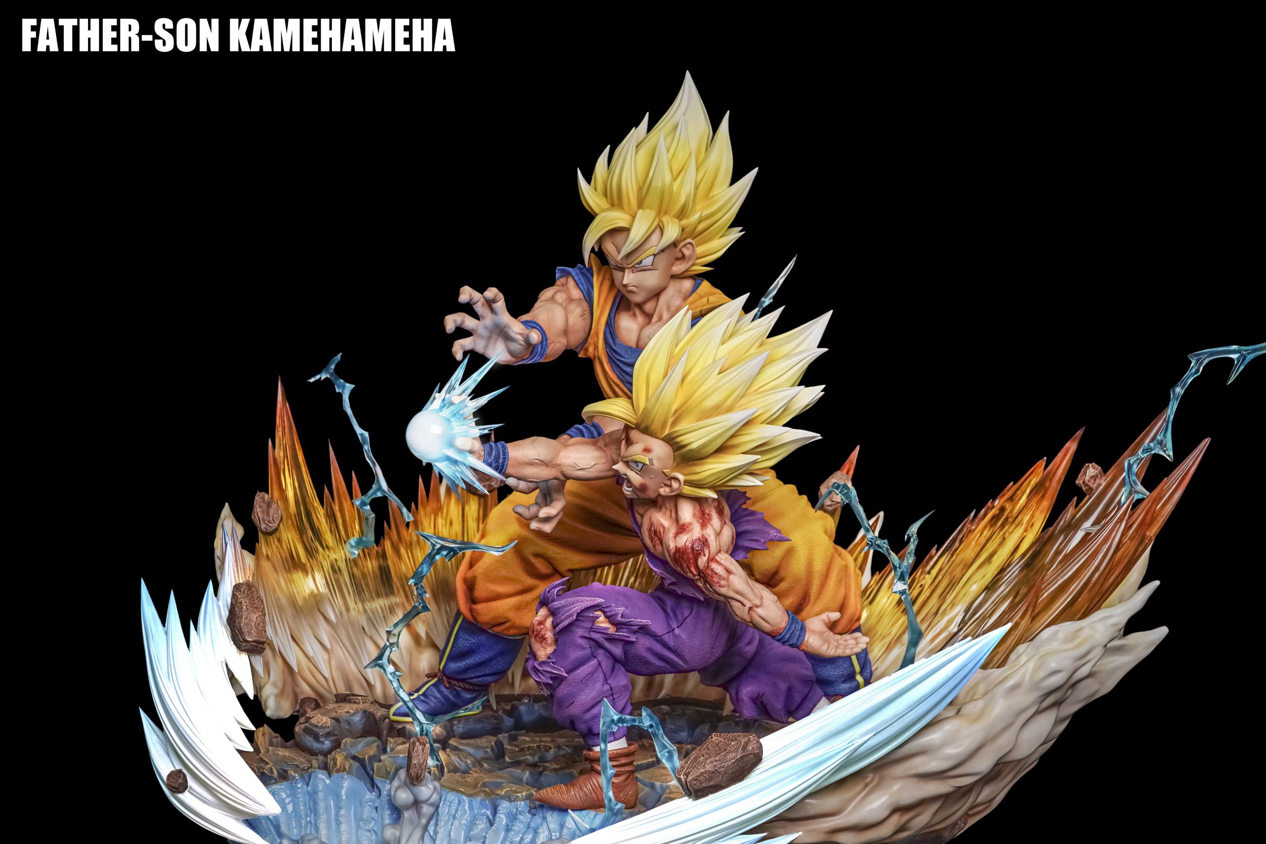 Dragon Ball Goku & Gohan Kamehamehai Statue (GK)-FIGURE CLASS Studio Pre-sale
