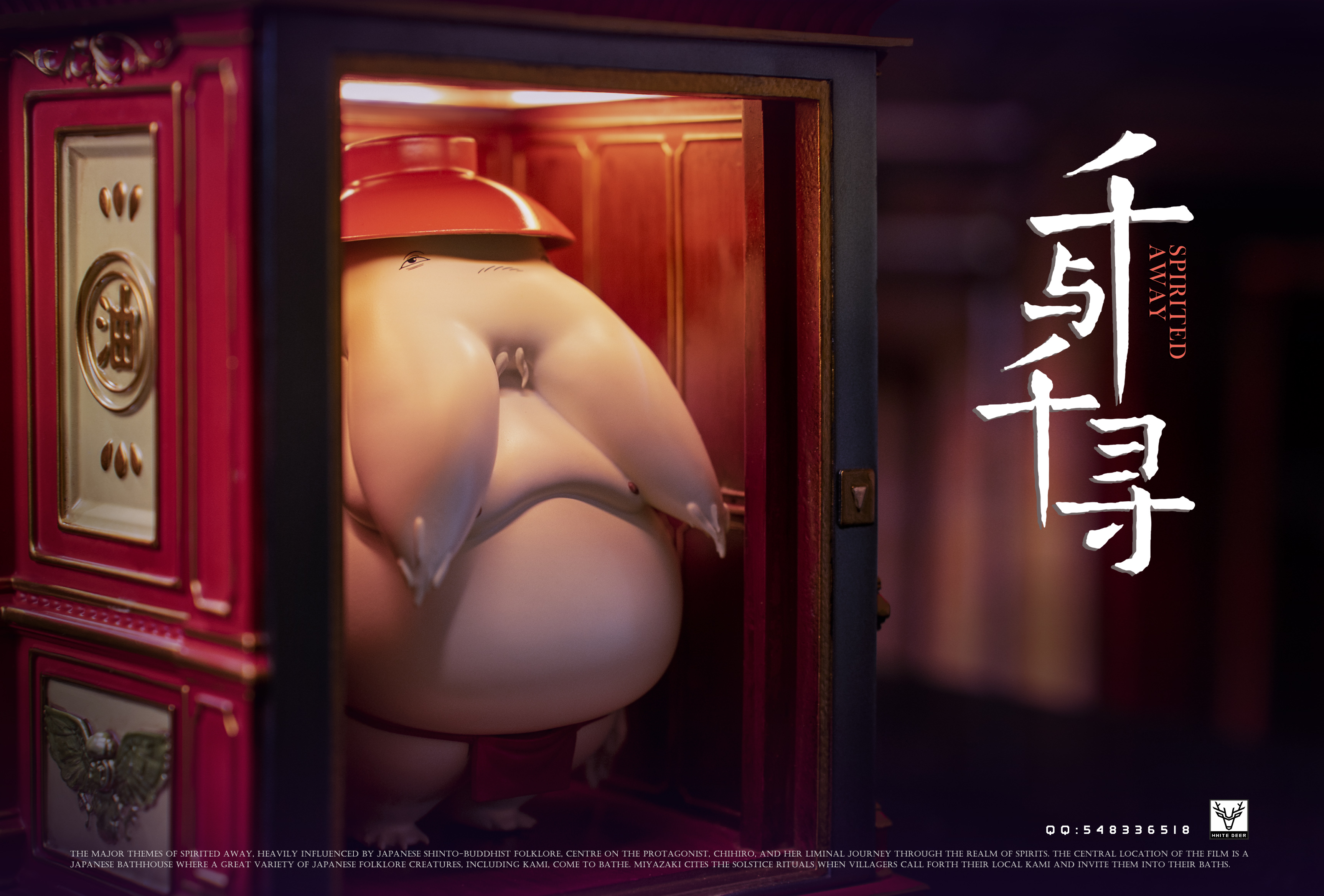 Spirited Away Chihiro and Radish Spirit Statue(GK)-White Deer Studio Pre-Order