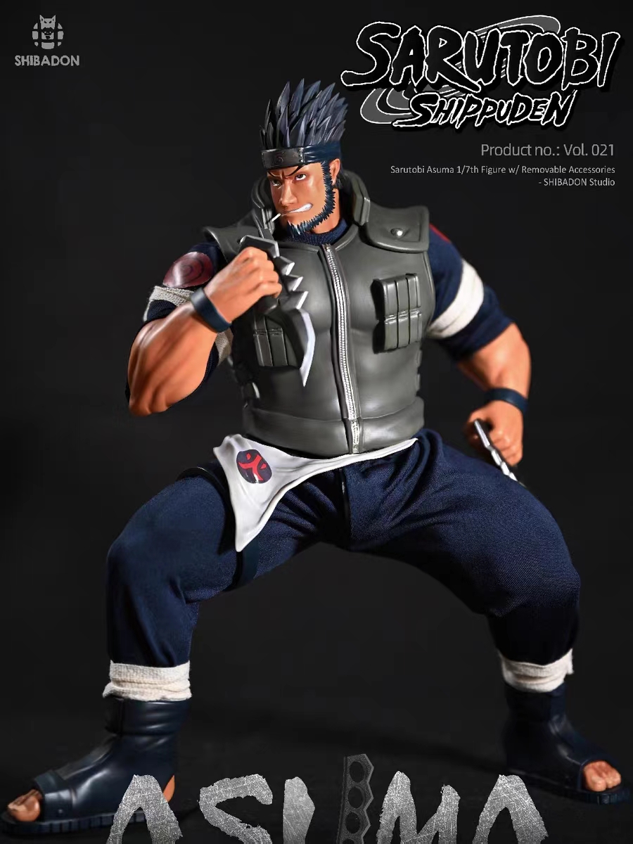 In stock-Naruto Sarutobi Asuma 1/6 Statue GK Figure(Adult18+Male)-Shibadon studio