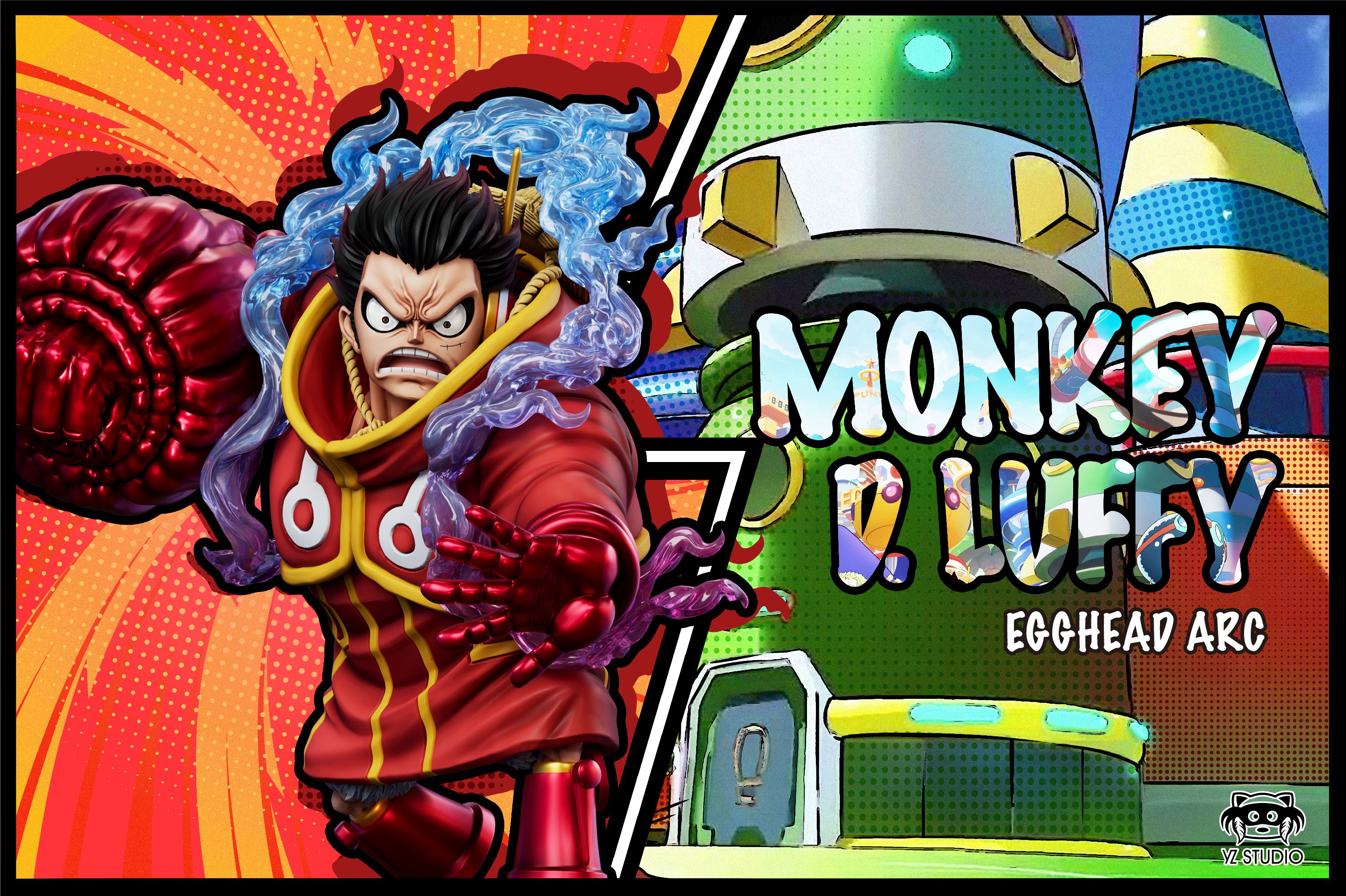 One Piece Egghead #12 Gear Fourth Kong Gun Luffy Statue (GK)YZ Studio Pre-sale