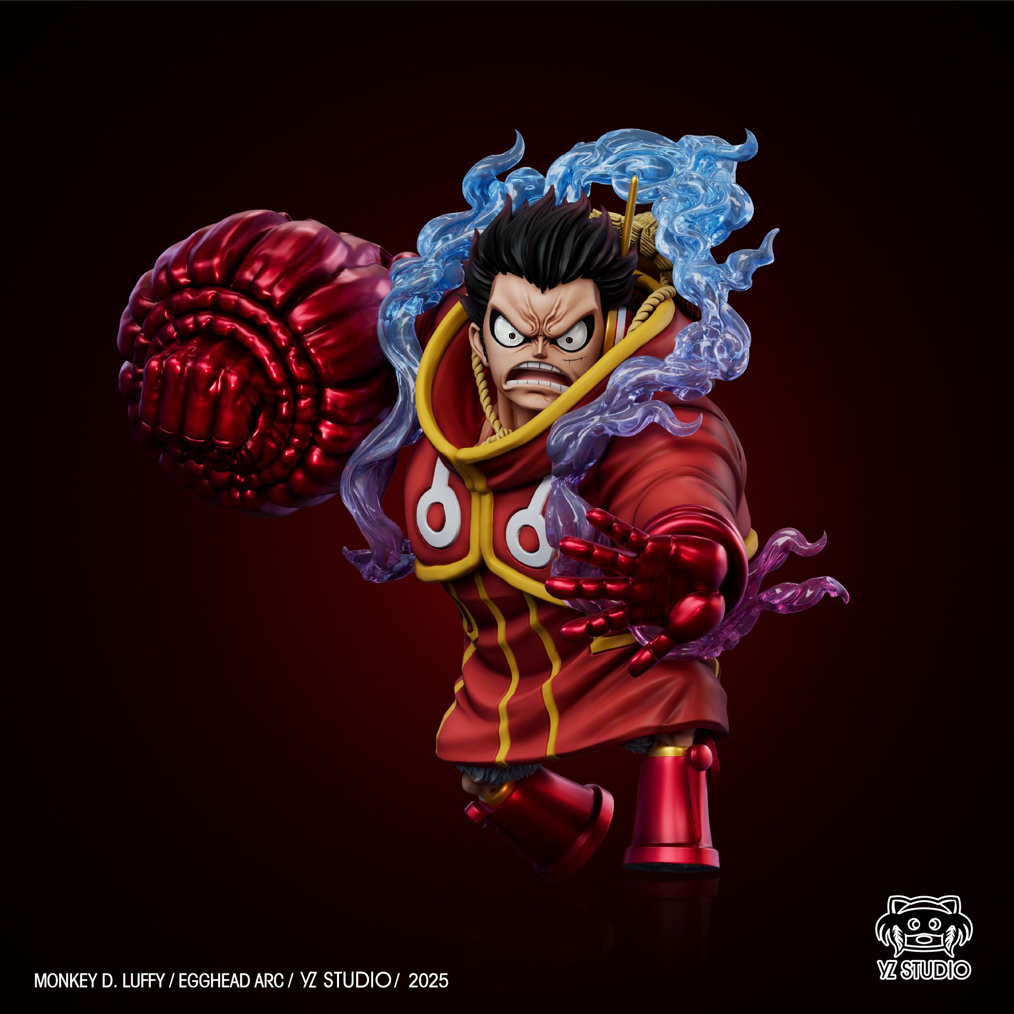One Piece Egghead #12 Gear Fourth Kong Gun Luffy Statue (GK)YZ Studio Pre-sale