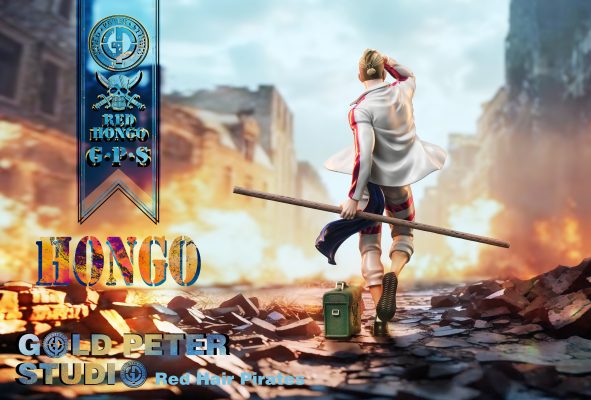 One Piece Red Hair Pirates #3 Hongo Statue GK-Gold Peter Studio Pre-sale