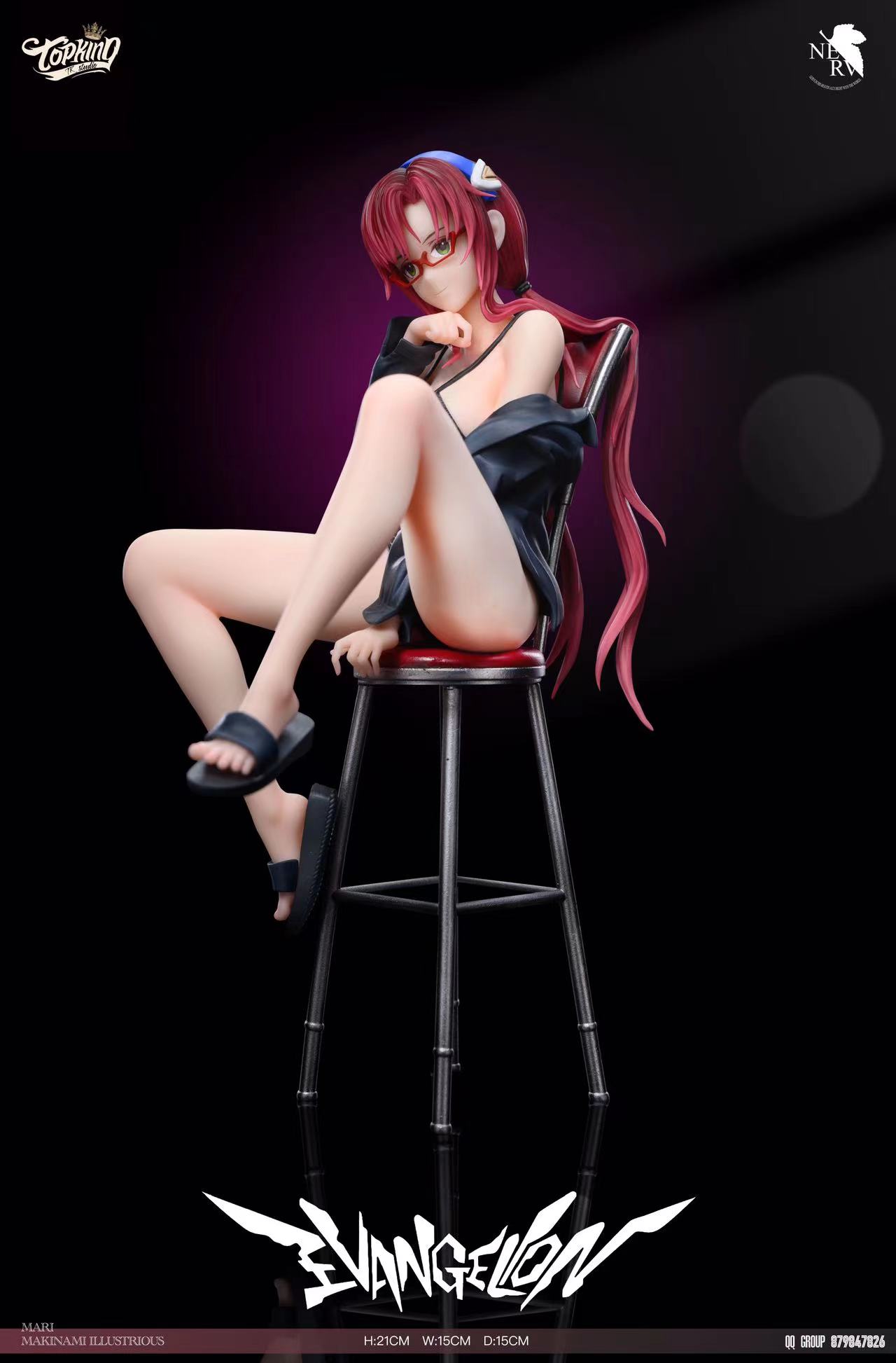 Neon Genesis Evangelion Sitting Makinami Statue(GK)-TOP KING Studio Pre-sale