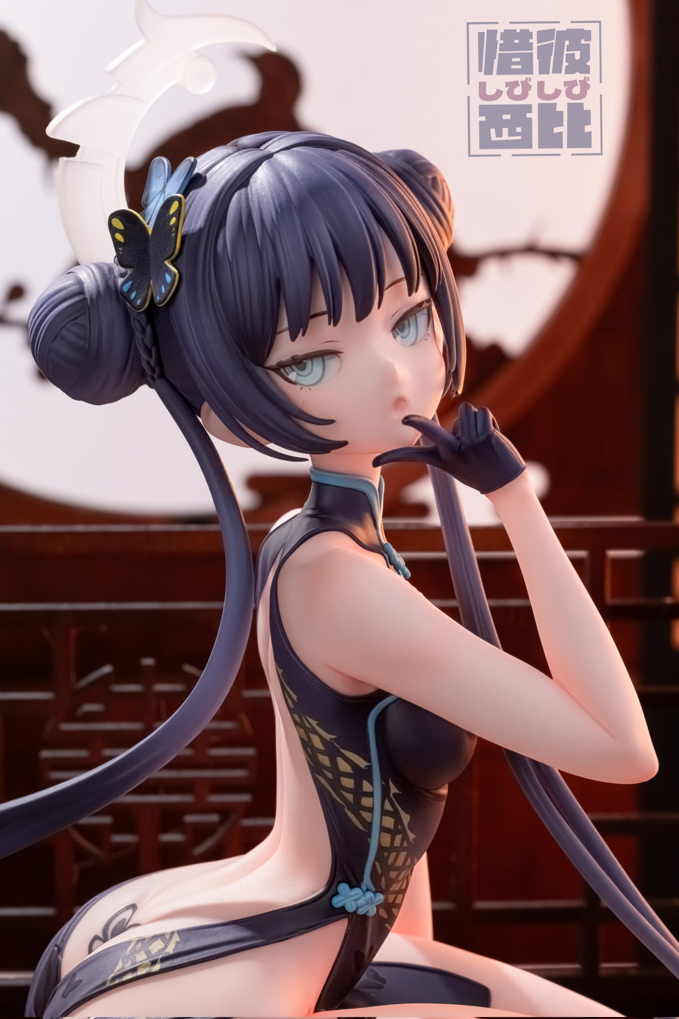 Blue Archive Ryuuge kisaki Sitting cheongsam Statue GK (Adult 18+)-Fix cast Studio Pre-sale