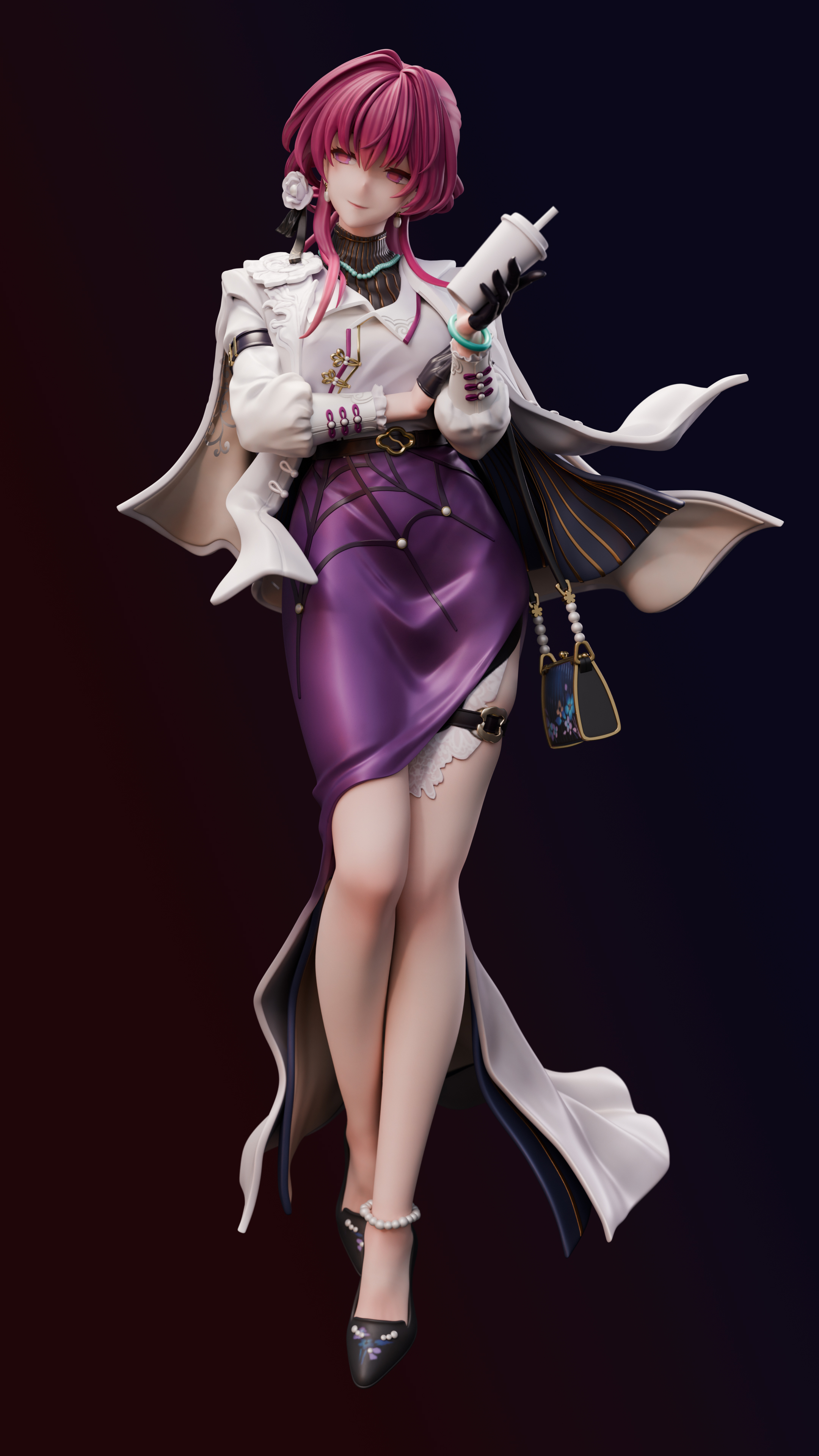  Honkai: Star Rail Milk Tea Kafka statue GK-Qian Ben Ying Gong Zao Studio Pre-sale