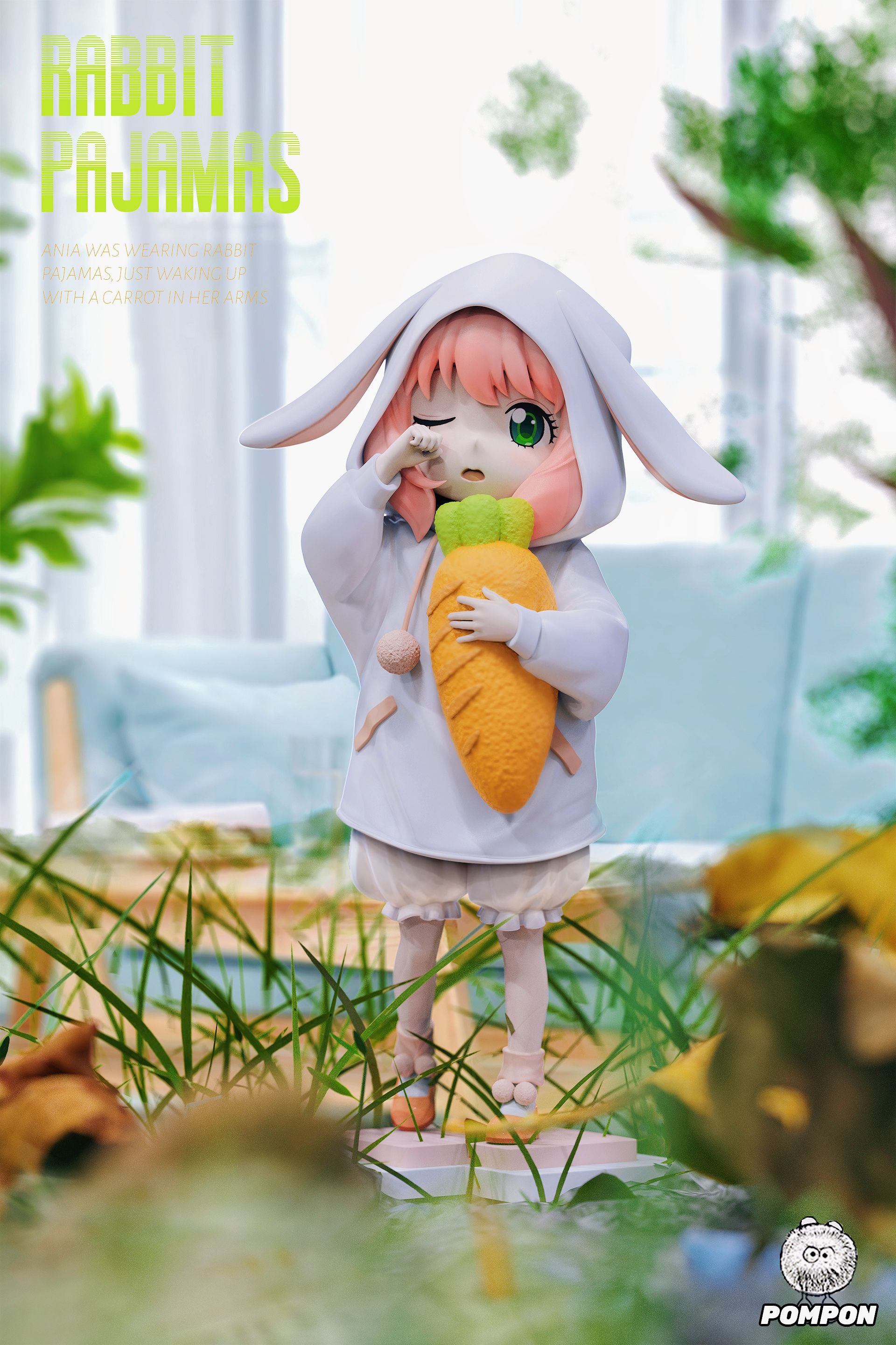 Spy x Family Bunny Pajamas Anya Statue GK-PomPon Studio Pre-sale
